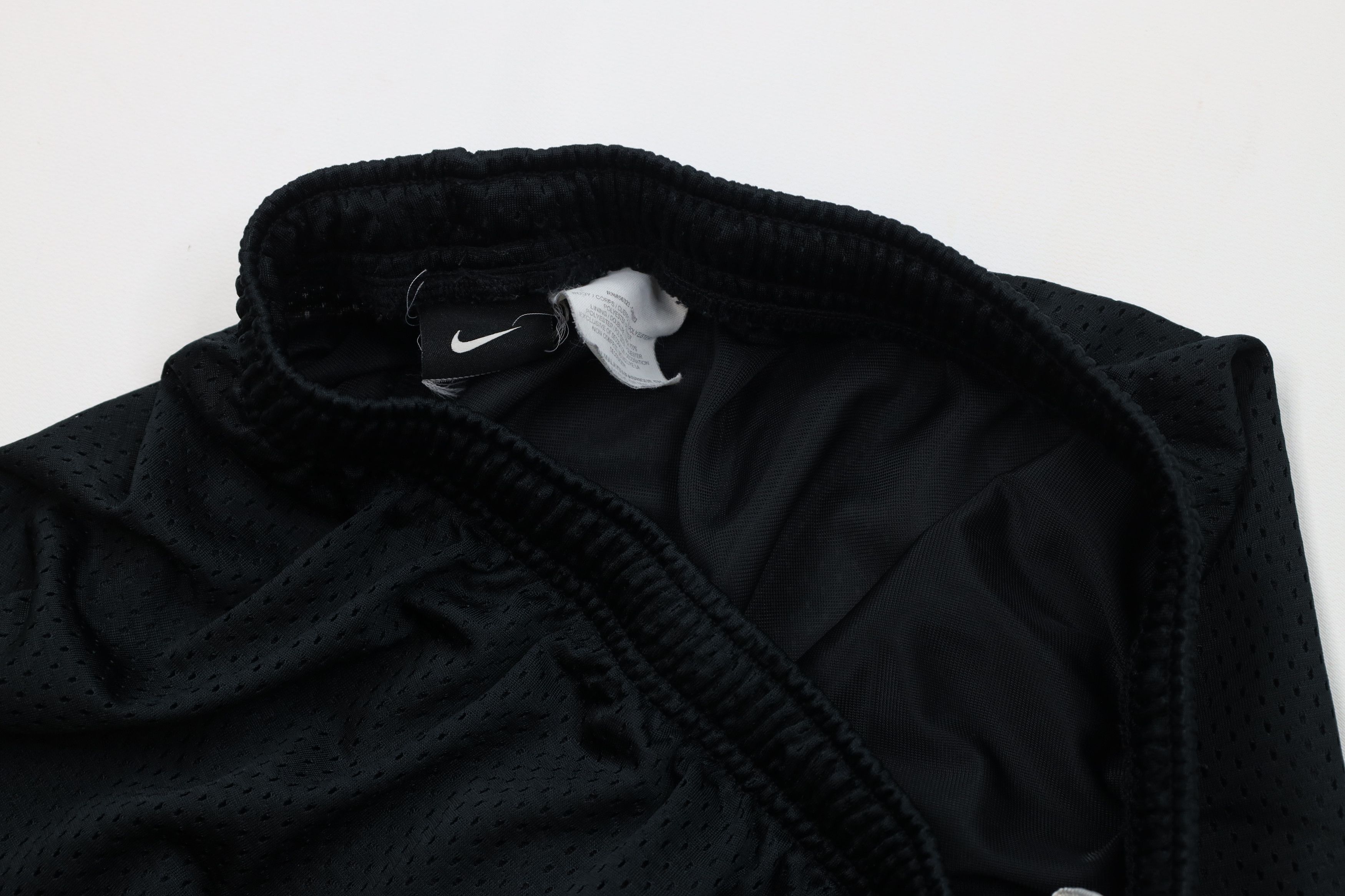 Nike Vintage Y2K Nike Mini Swoosh Mesh Basketball Shorts Black Size US 30 / EU 46 - 7 Thumbnail