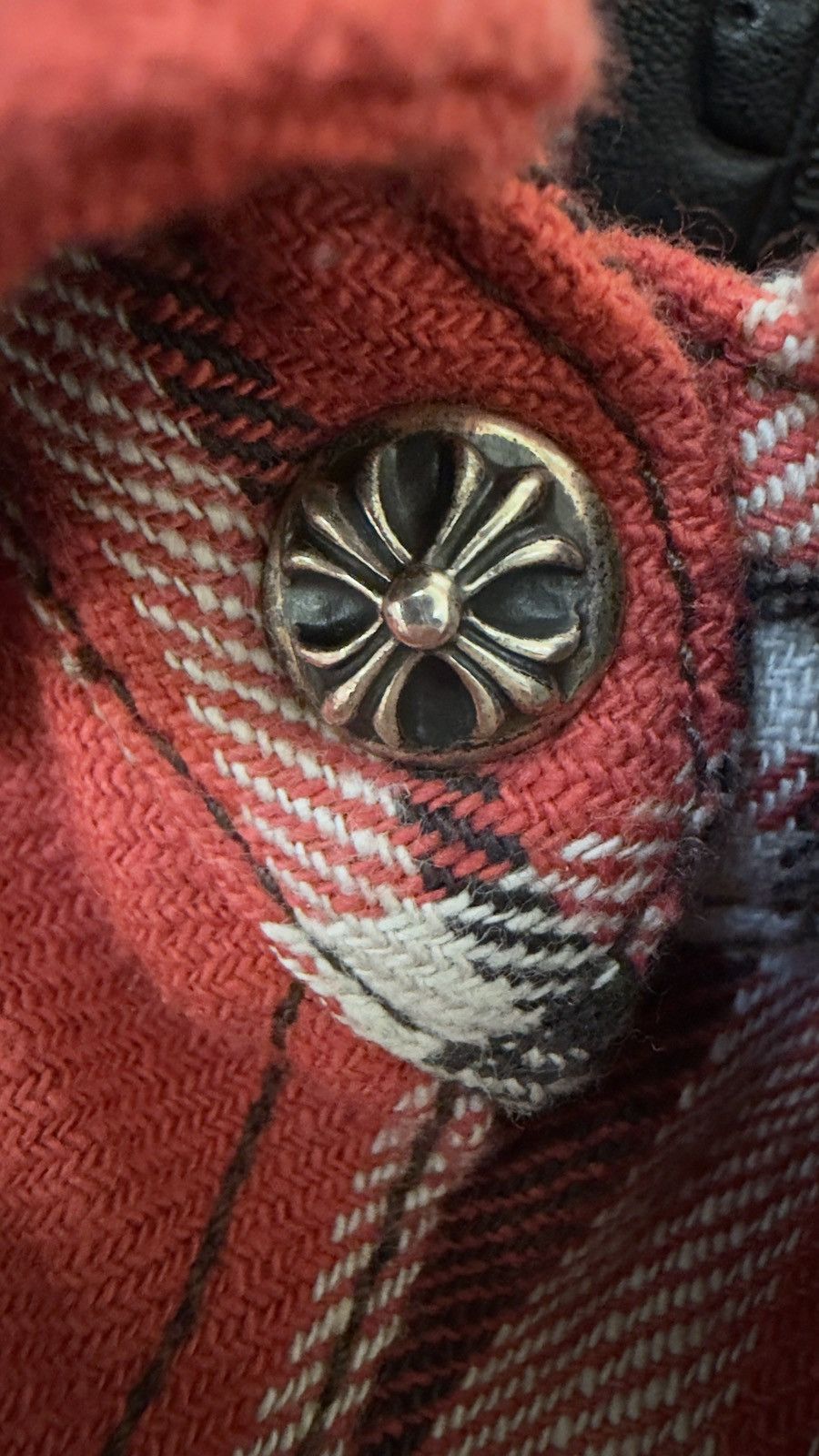 Chrome Hearts RARE! Chrome Hearts Work Dog Scripts Flannel Jacket Size US XS / EU 42 / 0 - 5 Thumbnail