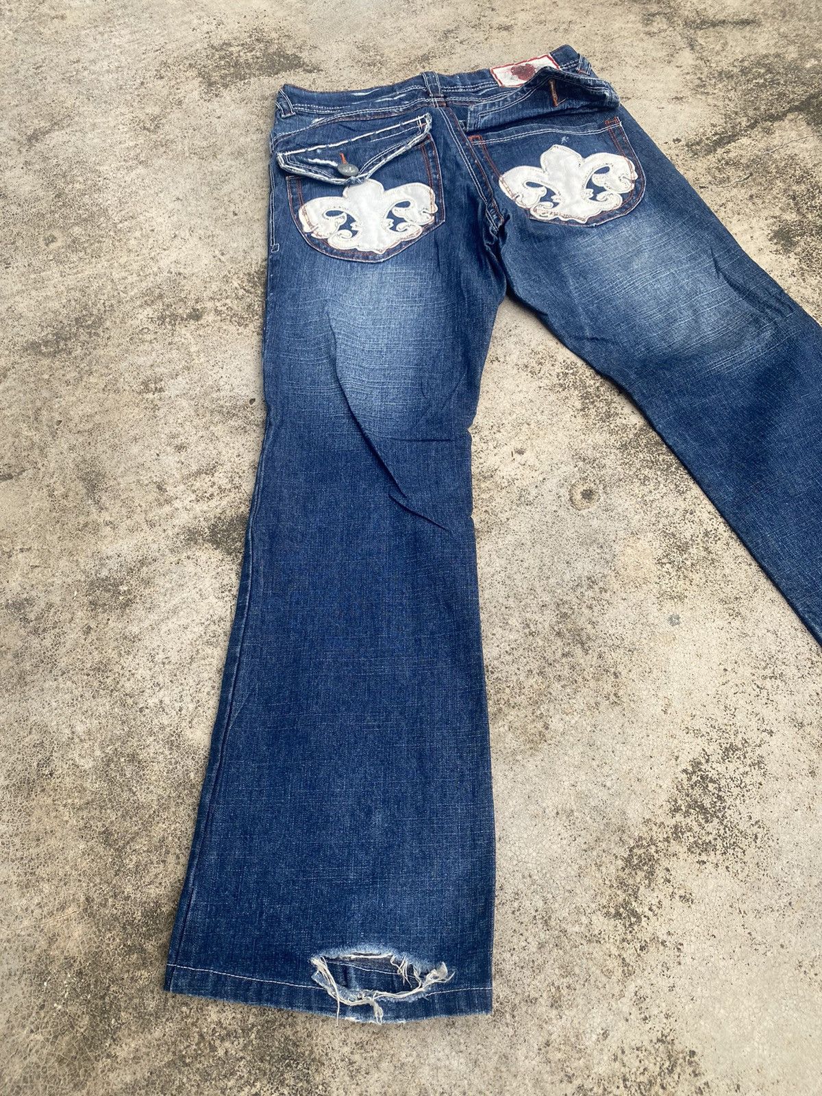 Japanese Brand Flare Jeans Raguna faded Bootcut Size US 32 / EU 48 - 14 Thumbnail