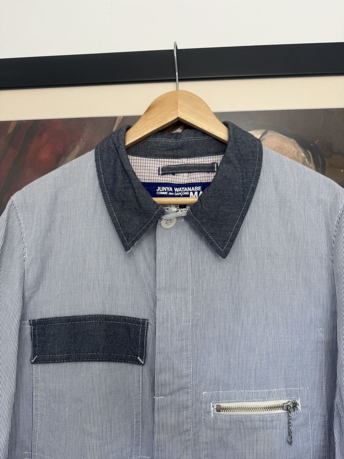 Comme des Garcons CDG JUNYA WATANABE COMME DES GARCONS COAT JACKET STRIPES Size US L / EU 52-54 / 3 - 2 Thumbnail