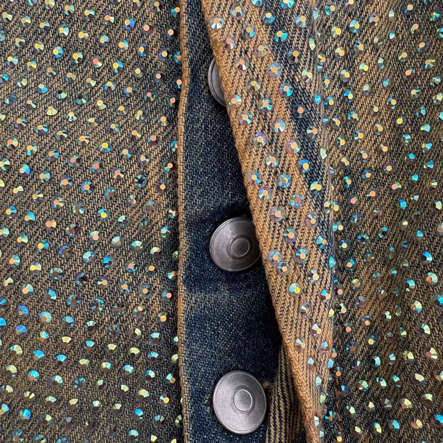 Acne Studios Acne Studios 2021F Crystal Sparkle Diamond-Encrusted Loose Size US 27 - 3 Thumbnail