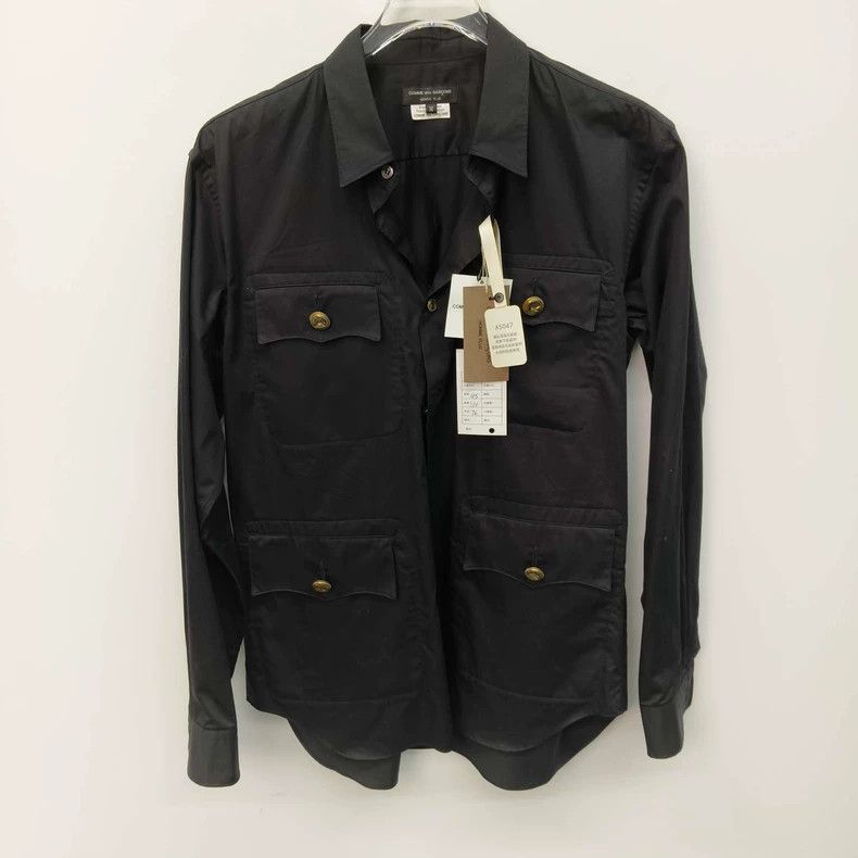 Comme des Garcons Comme Des Garcons Black long-sleeved shirt jacket Size US M / EU 48-50 / 2 - 1 Thumbnail