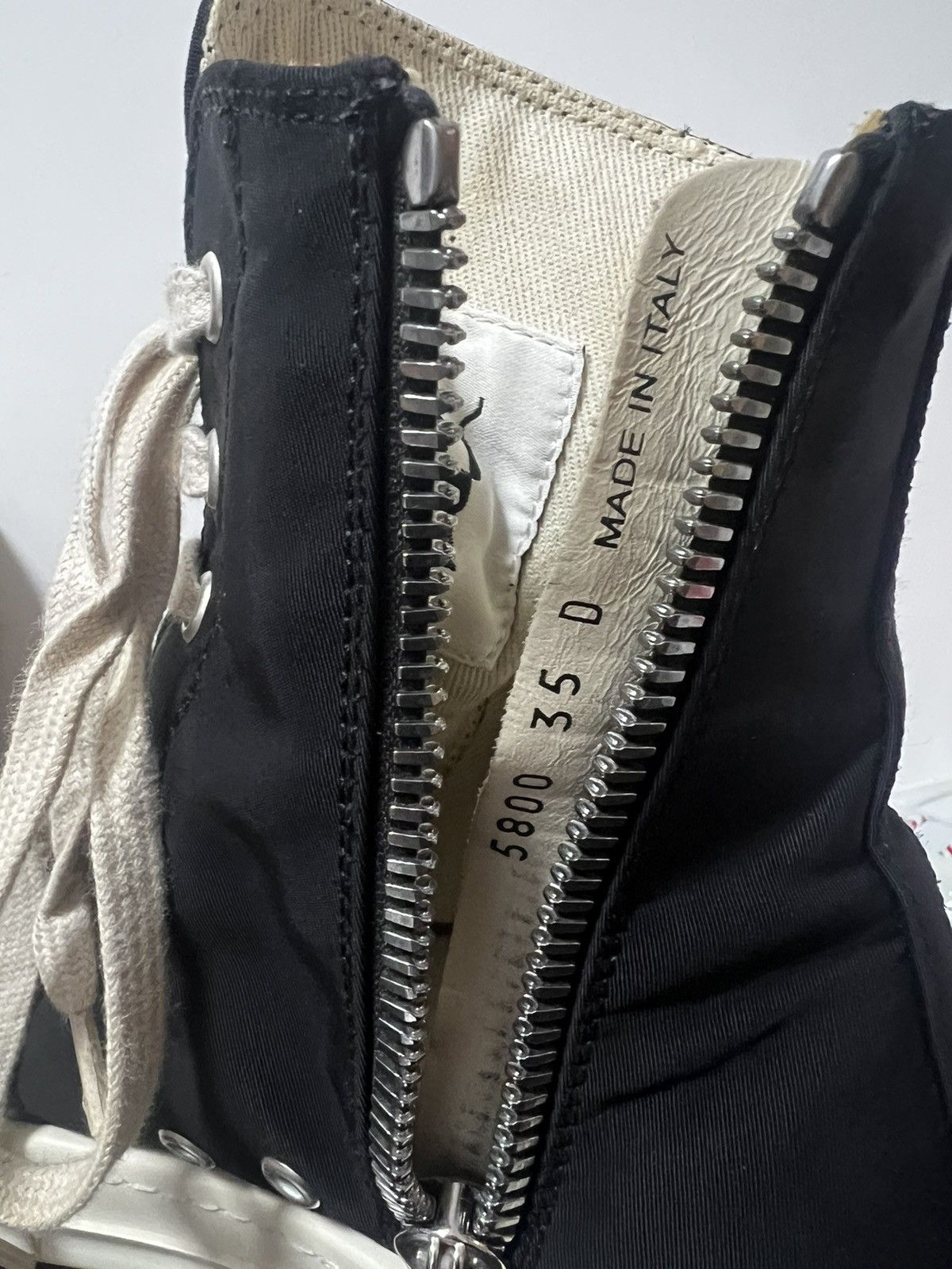 Rick Owens Drkshdw Rick owens ramones high top sneakers sz35 Size US 5 / IT 35 - 8 Thumbnail