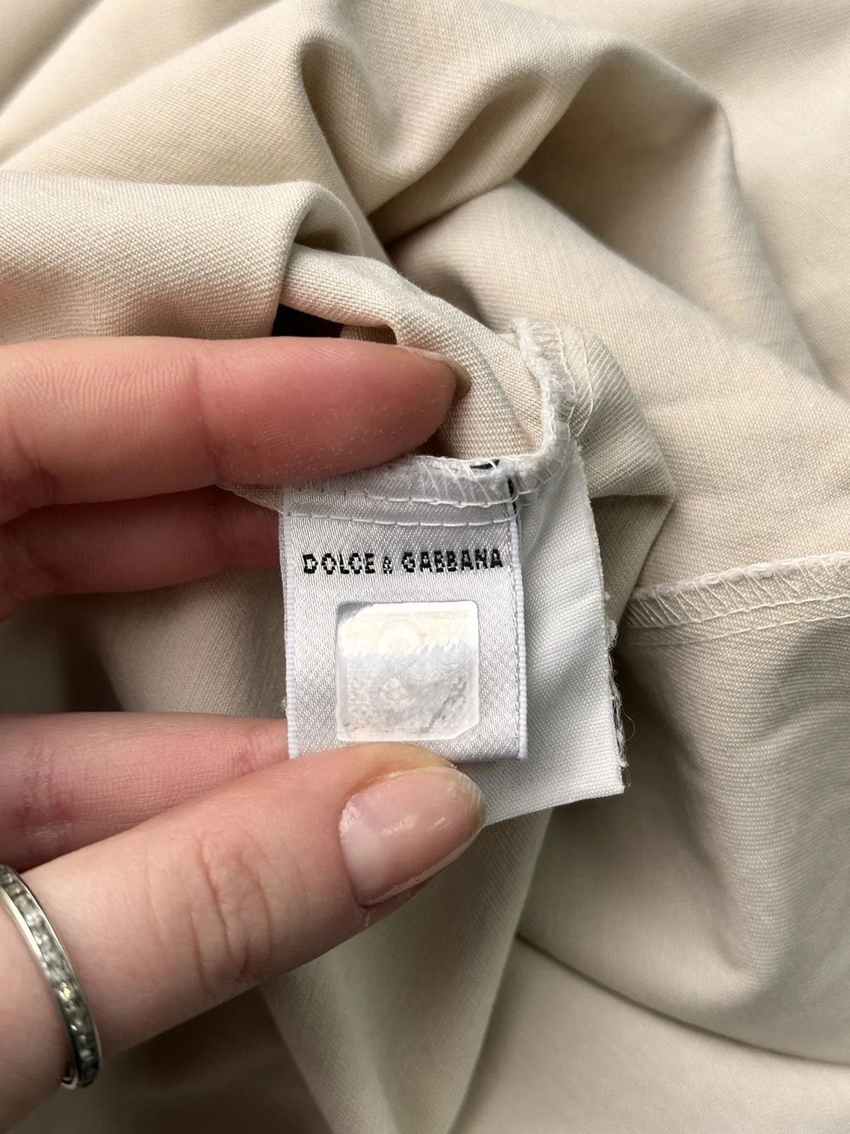 Vintage Beige Jacket Dolce Gabbana Vintage Mens Workwear Japan Y2K Size US XL / EU 56 / 4 - 13 Thumbnail