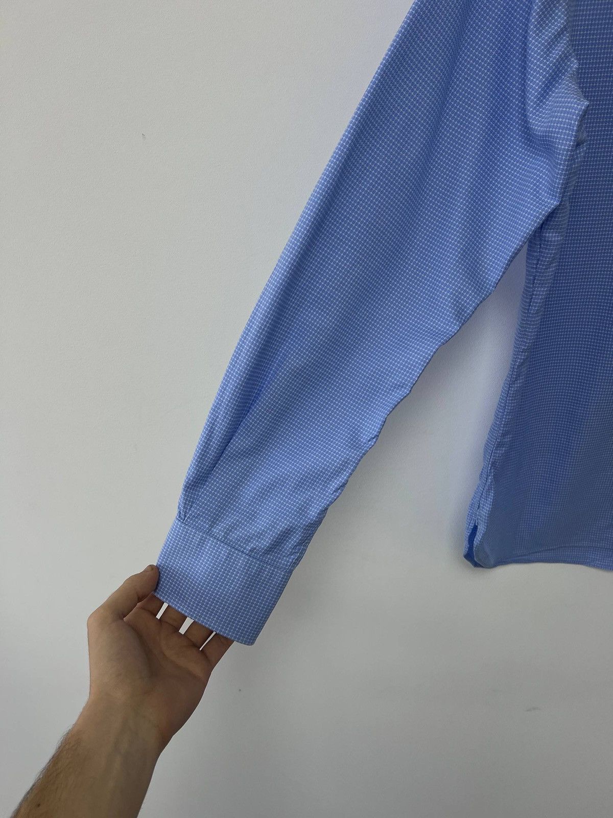Boggi Authentic Boggi Milano Tailored Fit Button Shirt Blue 41/16 Size US XS / EU 42 / 0 - 3 Thumbnail