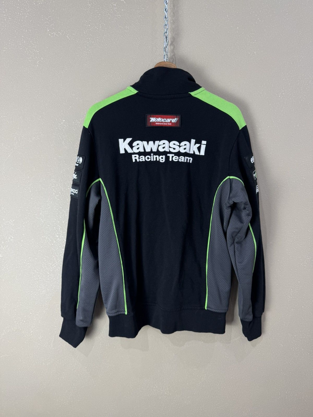 Formula 1 Vintage Kawasaki Moto Racing Zip Sweatshirt Size US M / EU 48-50 / 2 - 2 Thumbnail