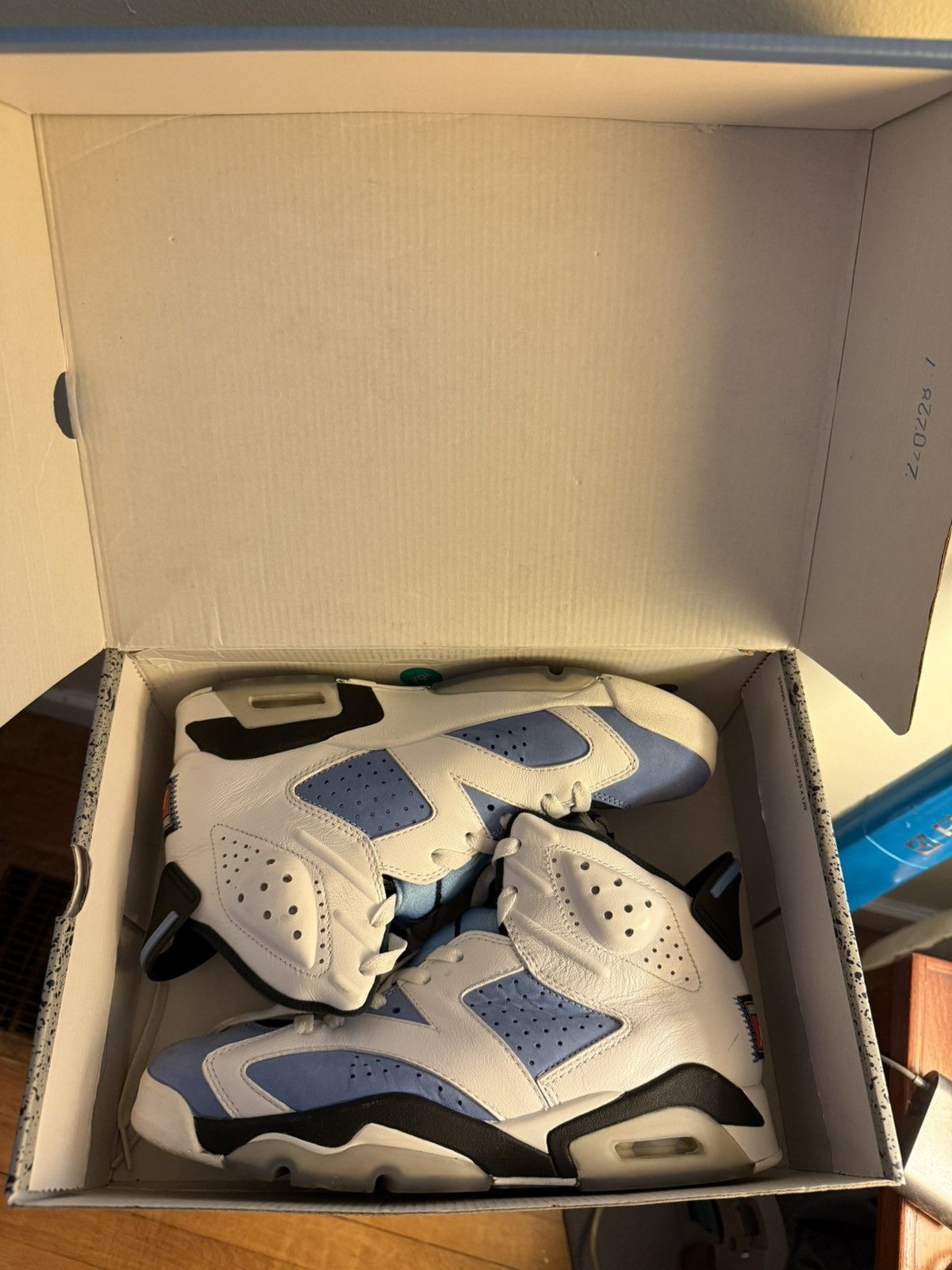 Jordan Brand Air Jordan 6 Retro “UNC Home” VVNDS! OG Box, Lace Locks sz9 Size US 9 / EU 42 - 6 Thumbnail