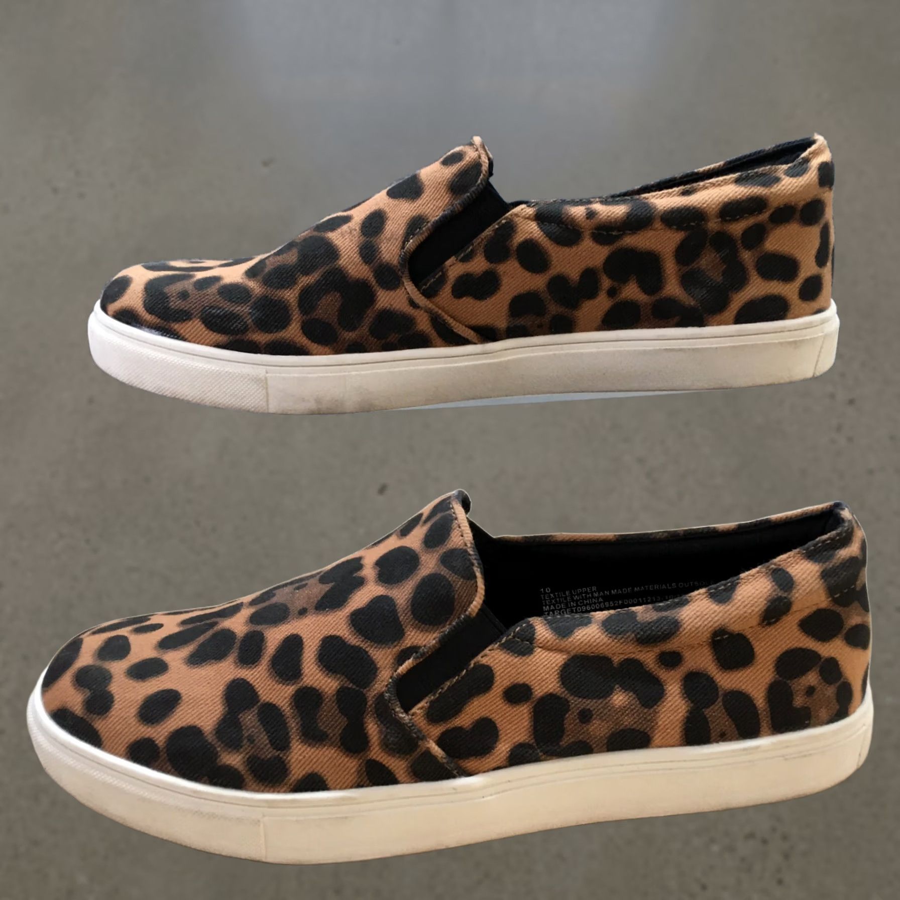 Vintage A New Day Shoes Womens Slip On Sneakers Brown Black Comfort Low Top Round Toe Shoes Sneakers - Size 10, Casual, Walking Size L / US 10 / IT 46 - 1 Thumbnail