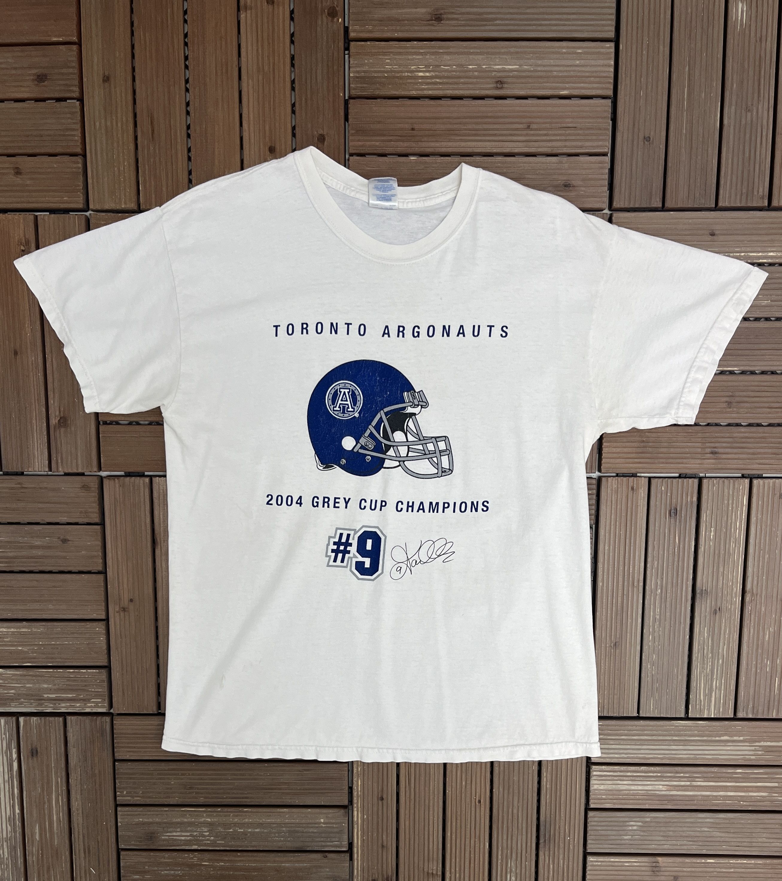 Vintage Toronto Argonauts 2004 Grey Cup Champions Vintage Tee Size US M / EU 48-50 / 2 - 1 Thumbnail