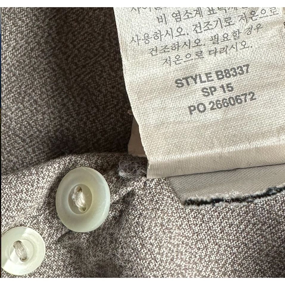 J.Crew J Crew Button Down Long Sleeve Gray Casual Shirt Mens Large Size US L / EU 52-54 / 3 - 7 Thumbnail