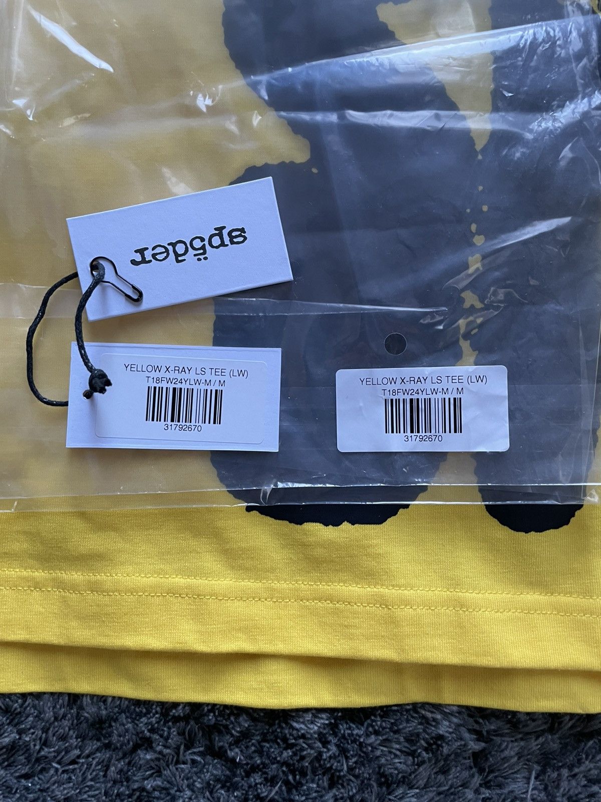 Sp5der yellow/red spider worldwide x ray tee Size US M / EU 48-50 / 2 - 7 Thumbnail