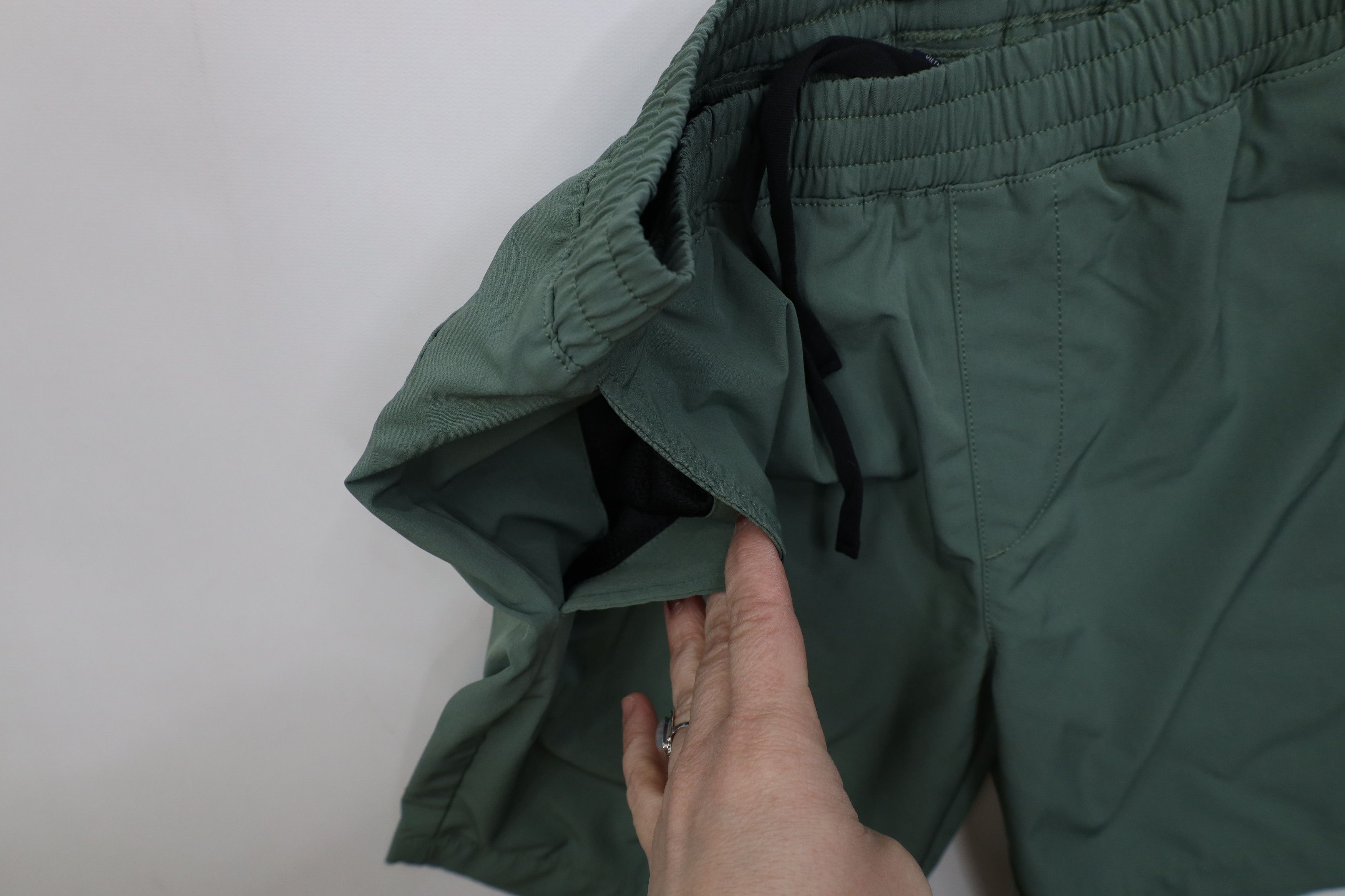 J.Crew Y2K J Crew Flex Above Knee Shorts Moss Green Drawstring Size US 28 / EU 44 - 5 Thumbnail
