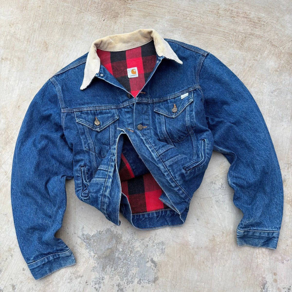 Carhartt Vintage 1989 100thANNIVERSARY Carhartt Denim Flannel Trucker Size US M / EU 48-50 / 2 - 1 Thumbnail