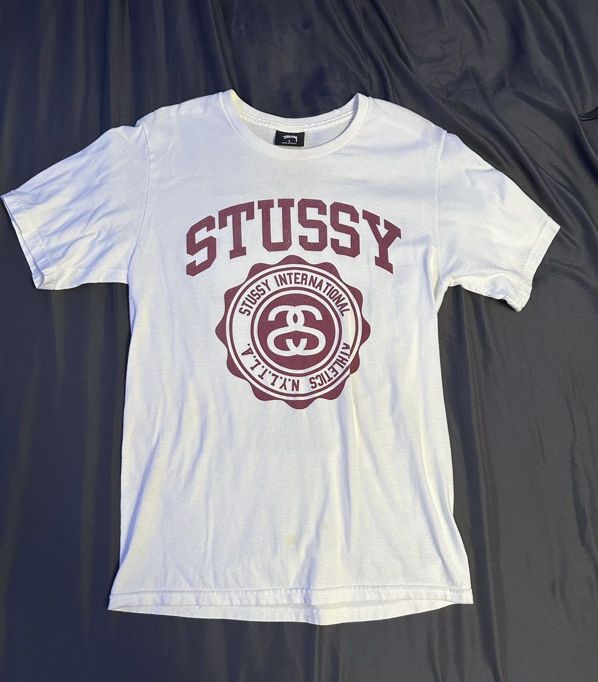 Vintage Stussy International Shirt Big Logo Nyltla Sport City 