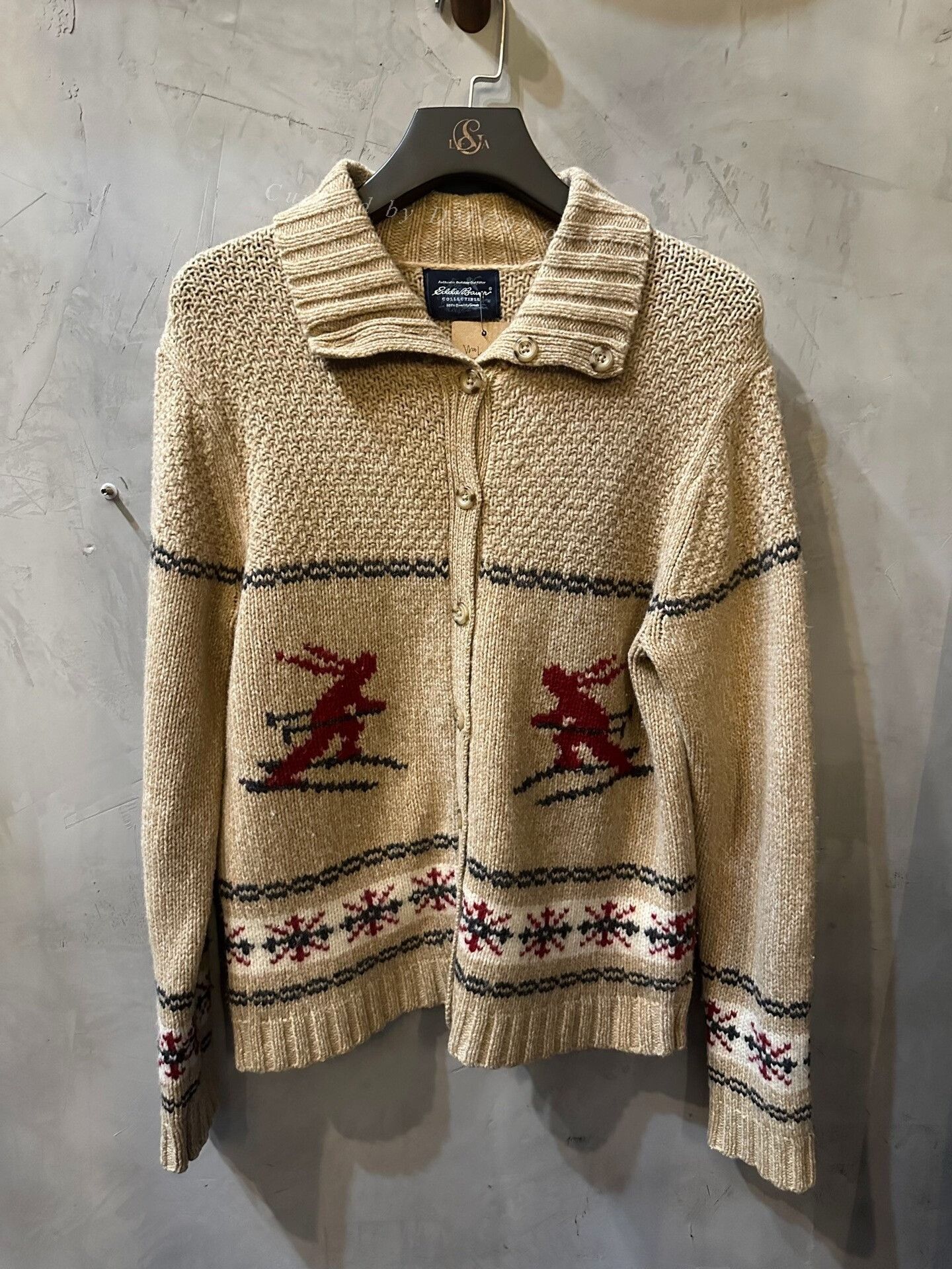 Vintage Vintage Wool Knit Indian Ski Totem Sweater Size US M / EU 48-50 / 2 - 1 Thumbnail