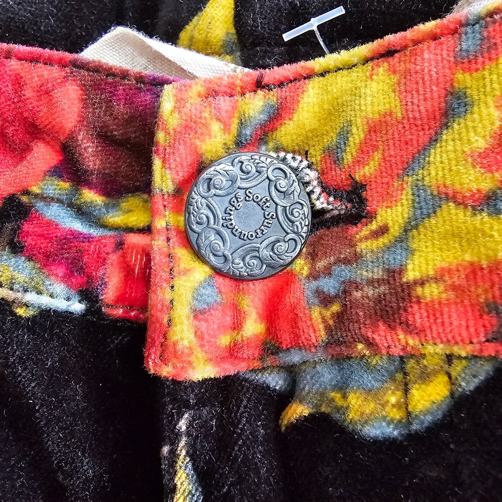 Soft Surroundings Soft Surroundings Velvet Roses Skinny Ankle Missy Pants 8 Size 30" / US 8 / IT 44 - 7 Thumbnail
