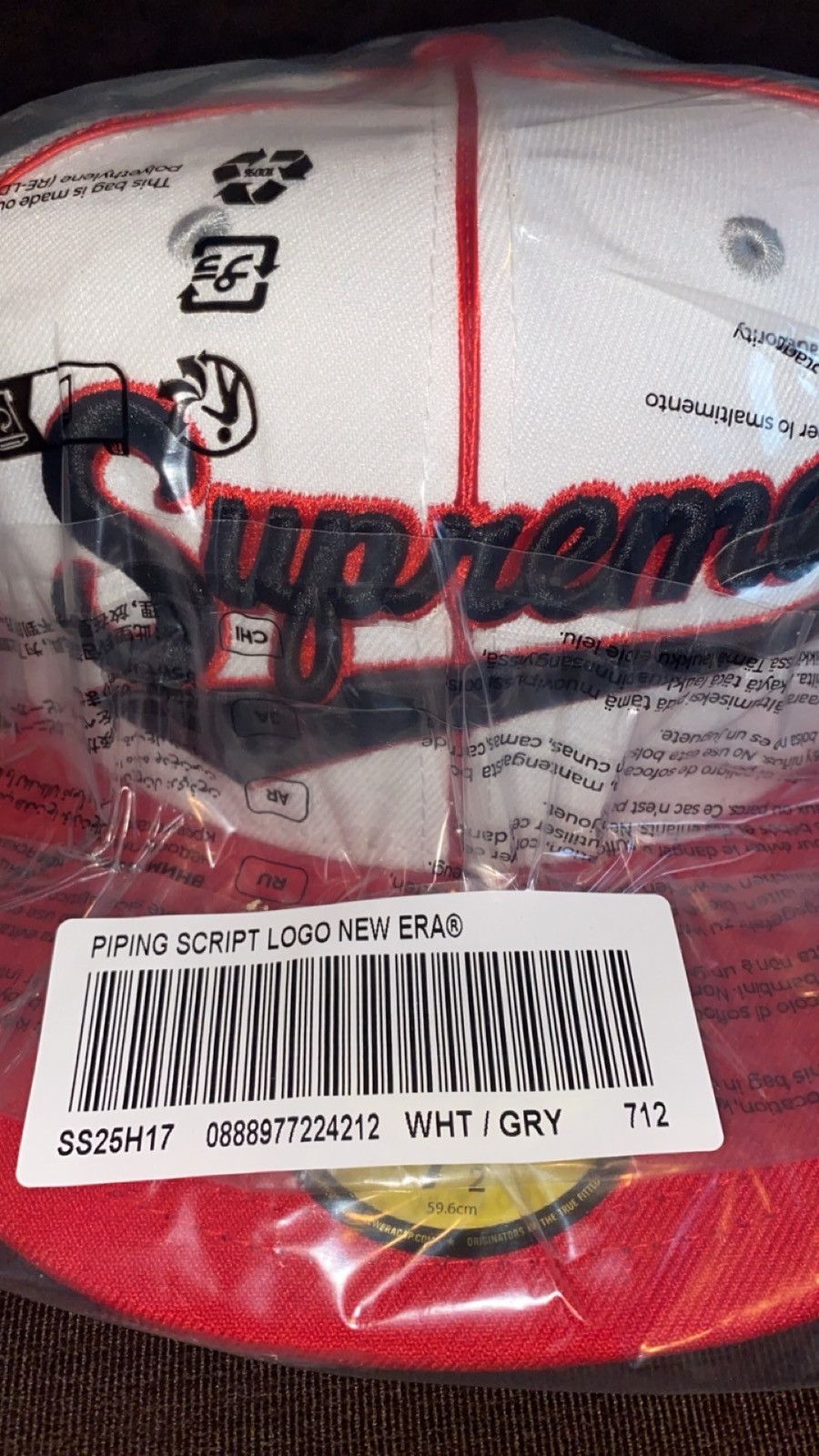 New Era × Supreme Supreme piping script logo new era Size ONE SIZE - 2 Thumbnail