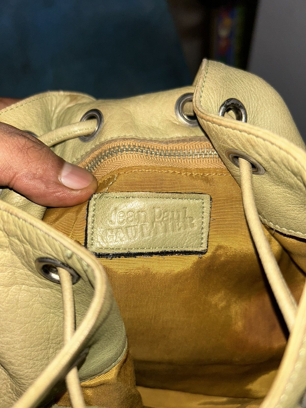 Jean Paul Gaultier Leather Drawstring Backpack Size ONE SIZE - 8 Thumbnail