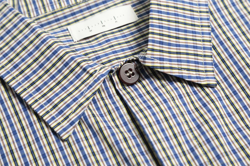 Japanese Brand × Vintage American retro men's loose vertical striped plaid shirt Size US L / EU 52-54 / 3 - 4 Thumbnail