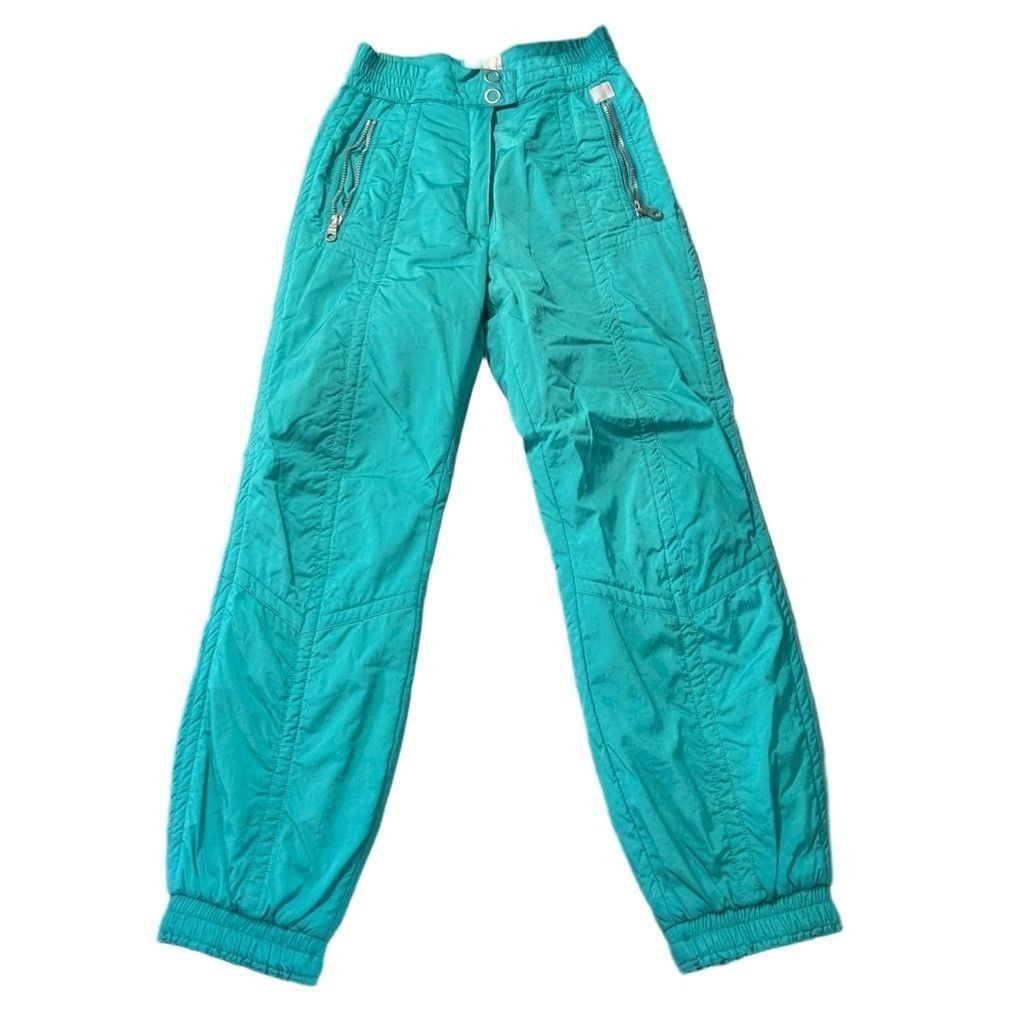 Other Kaelin Ski 24k Gold Coll. Vintage 80's Turquoise Ski Pant 8 Size 30" / US 8 / IT 44 - 1 Thumbnail