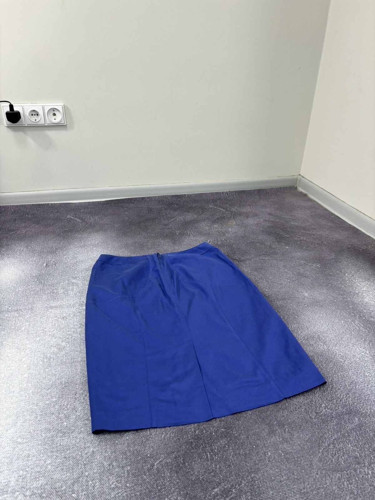 Versace Jeans Couture Versace Jeans Couture Blue Cotton/Viscose Luxury Midi Skirt Size 30" / US 8 / IT 44 - 10 Thumbnail
