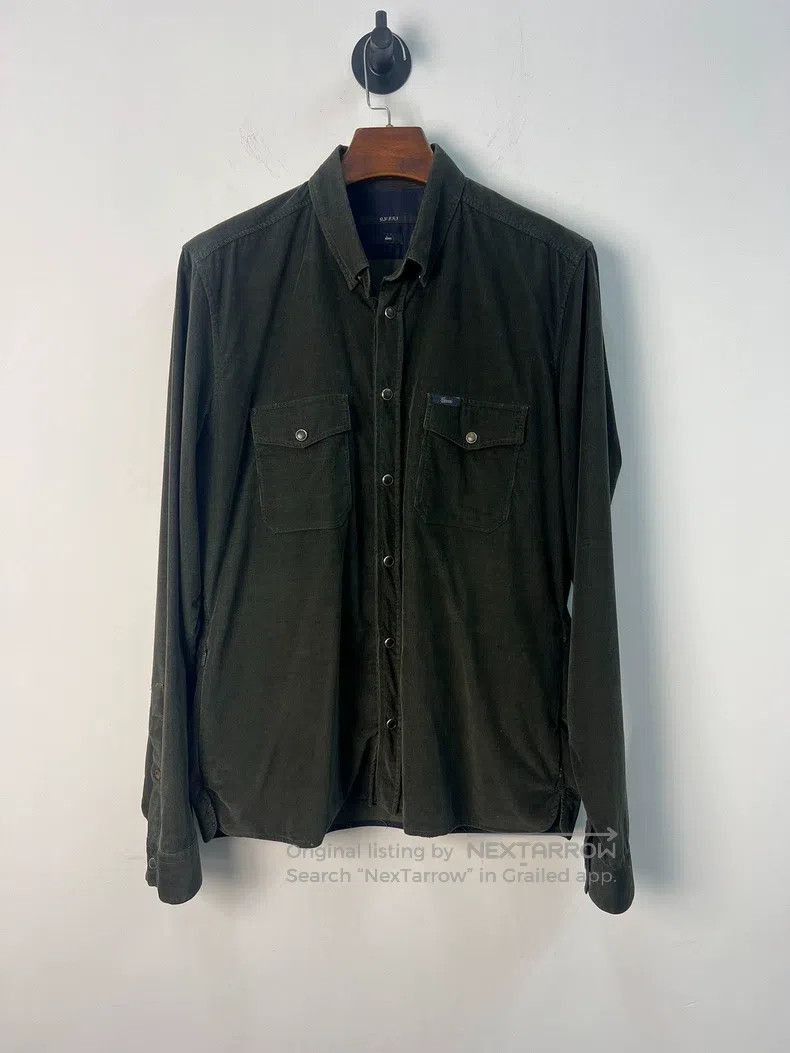 Gucci Gucci Size 41 Corduroy shirt Size US XXS / EU 40 - 1 Thumbnail
