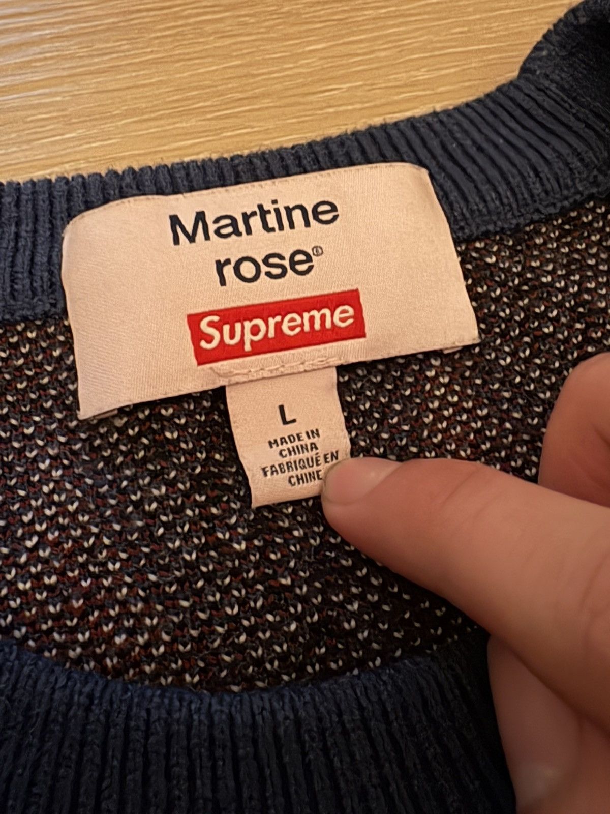 Martine Rose × Supreme Supreme Martine Rose Sweater Blue Size US L / EU 52-54 / 3 - 2 Thumbnail