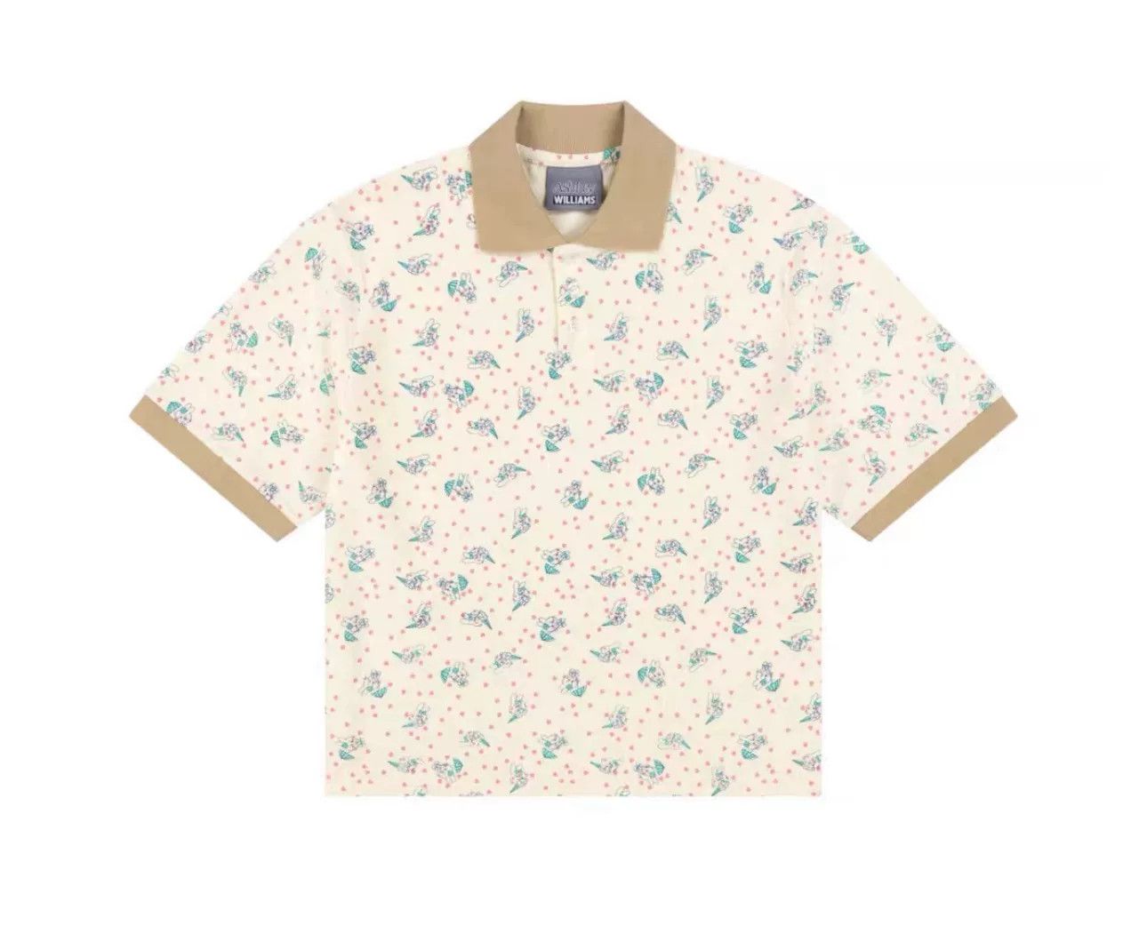 Ashley Williams Ashley Williams Rabbit Print Polo Shirt Size XS / US 0-2 / IT 36-38 - 1 Thumbnail