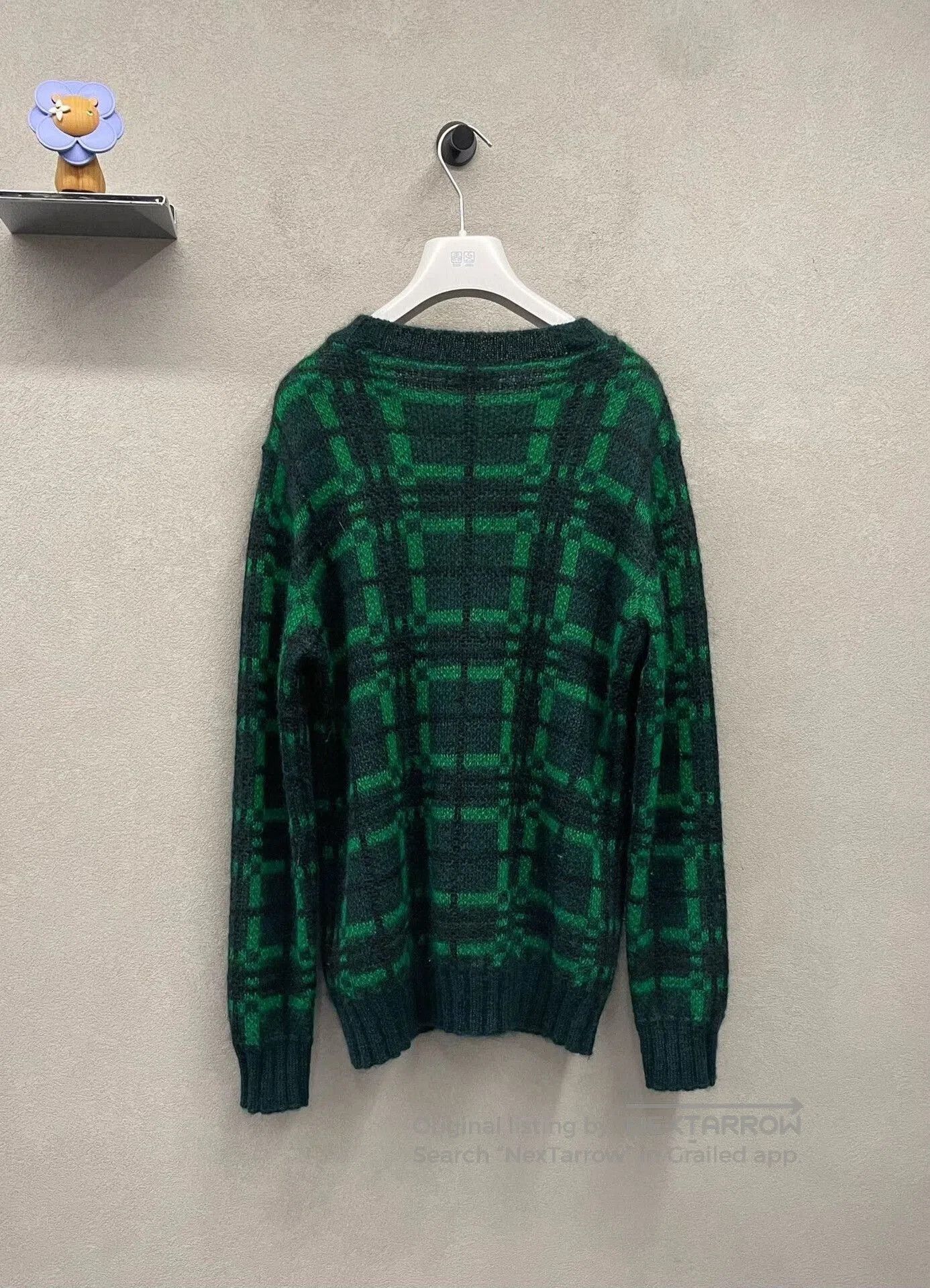 Moncler green plaid sweater by Moncler size M. Size US M / EU 48-50 / 2 - 2 Thumbnail