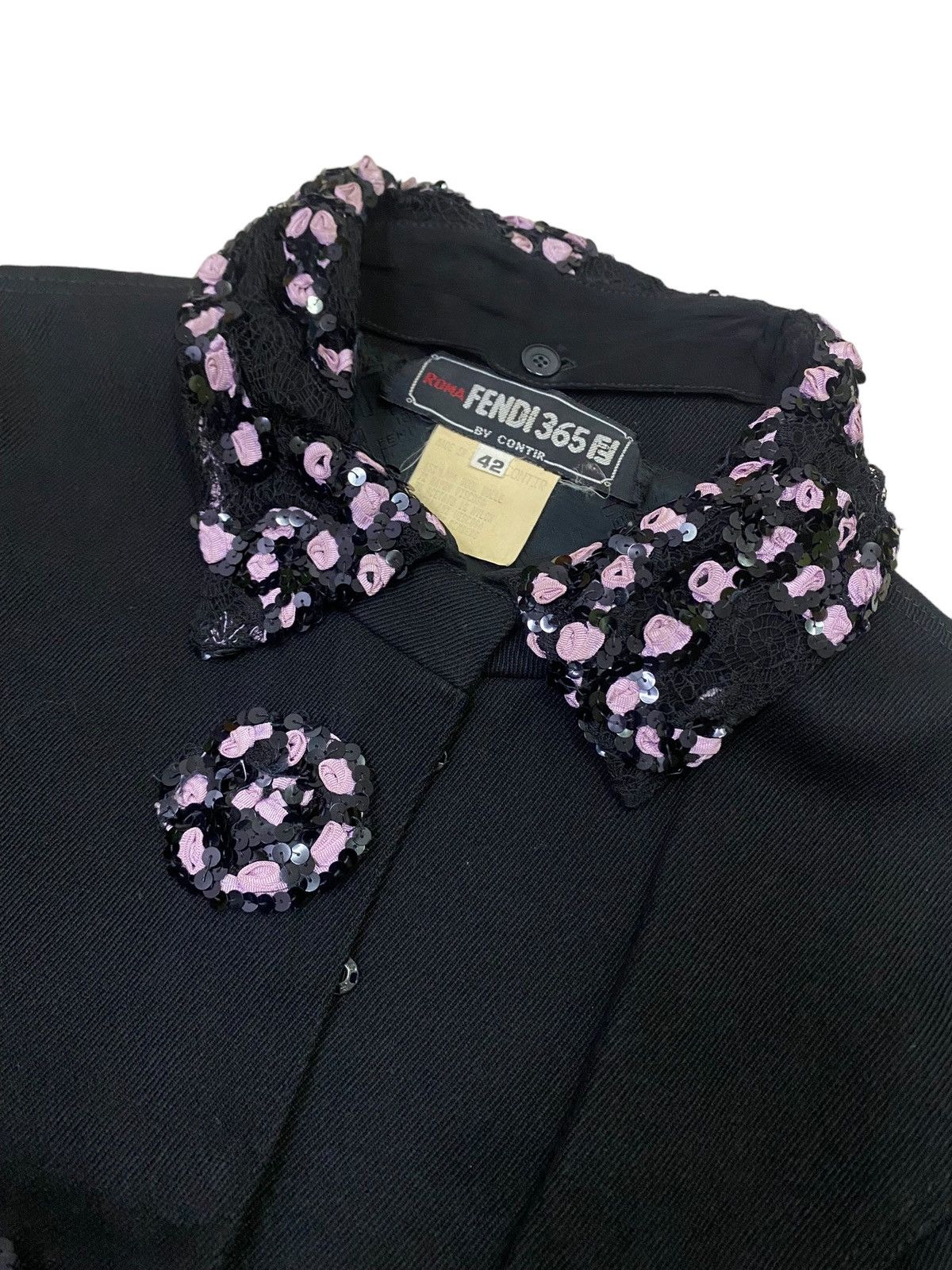 Fendi 💥Fendi 365 Black Cropped Jacket Size S / US 4 / IT 40 - 5 Thumbnail