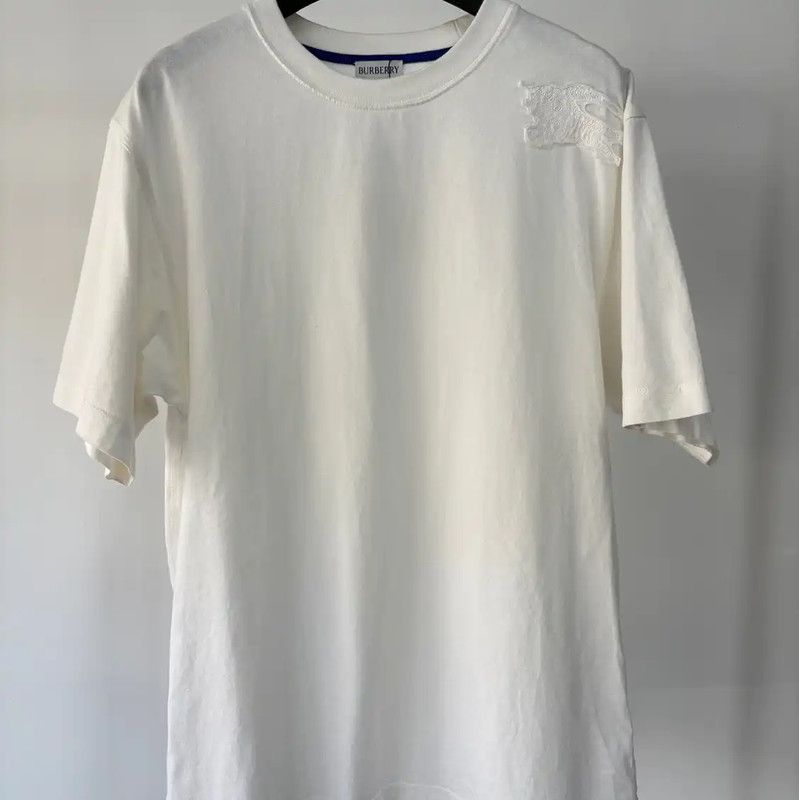 Burberry Burberry White Men’s T-Shirt in Size L Size US L / EU 52-54 / 3 - 1 Thumbnail