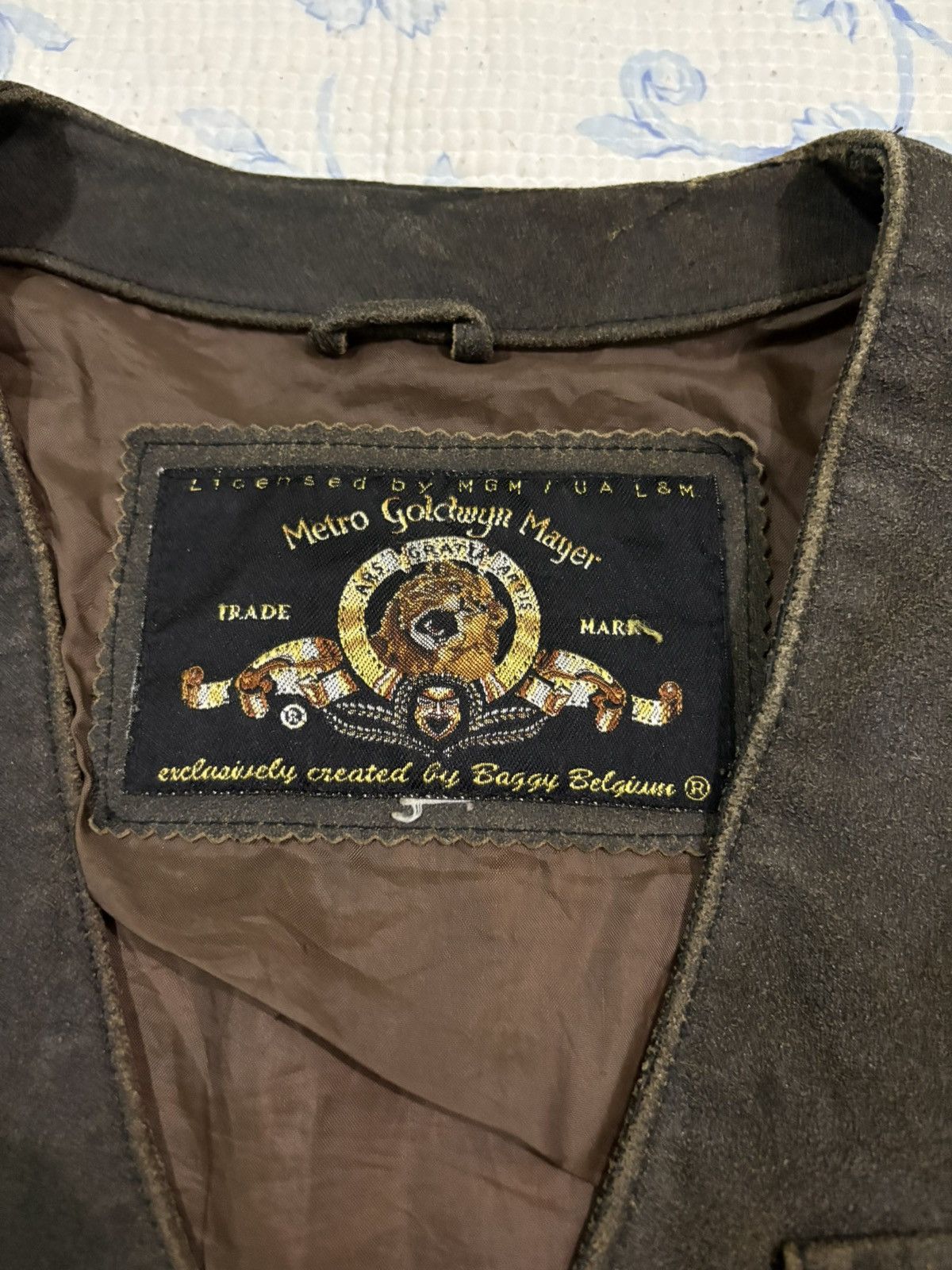 Vintage Metro Goldwyn Mayer Leather Vest Size US M / EU 48-50 / 2 - 8 Thumbnail
