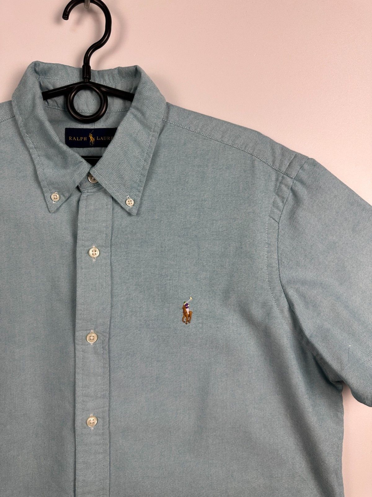 Polo Ralph Lauren Polo Ralph Lauren Green Short Sleeve Oxford Shirt Size L Size US L / EU 52-54 / 3 - 2 Thumbnail