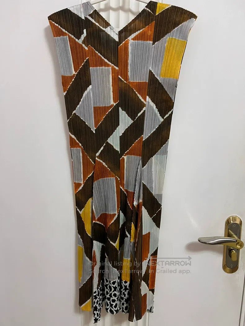 Issey Miyake Issey Miyake Color Block Dress Size M / US 6-8 / IT 42-44 - 4 Thumbnail