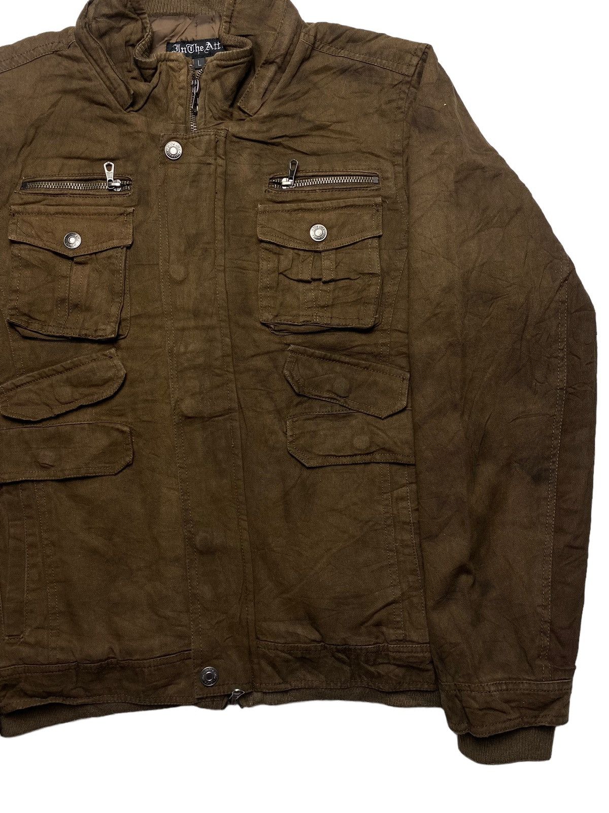 If Six Was Nine 2000s In The Attic - Multipocket Wooden Jacket Size US M / EU 48-50 / 2 - 6 Thumbnail
