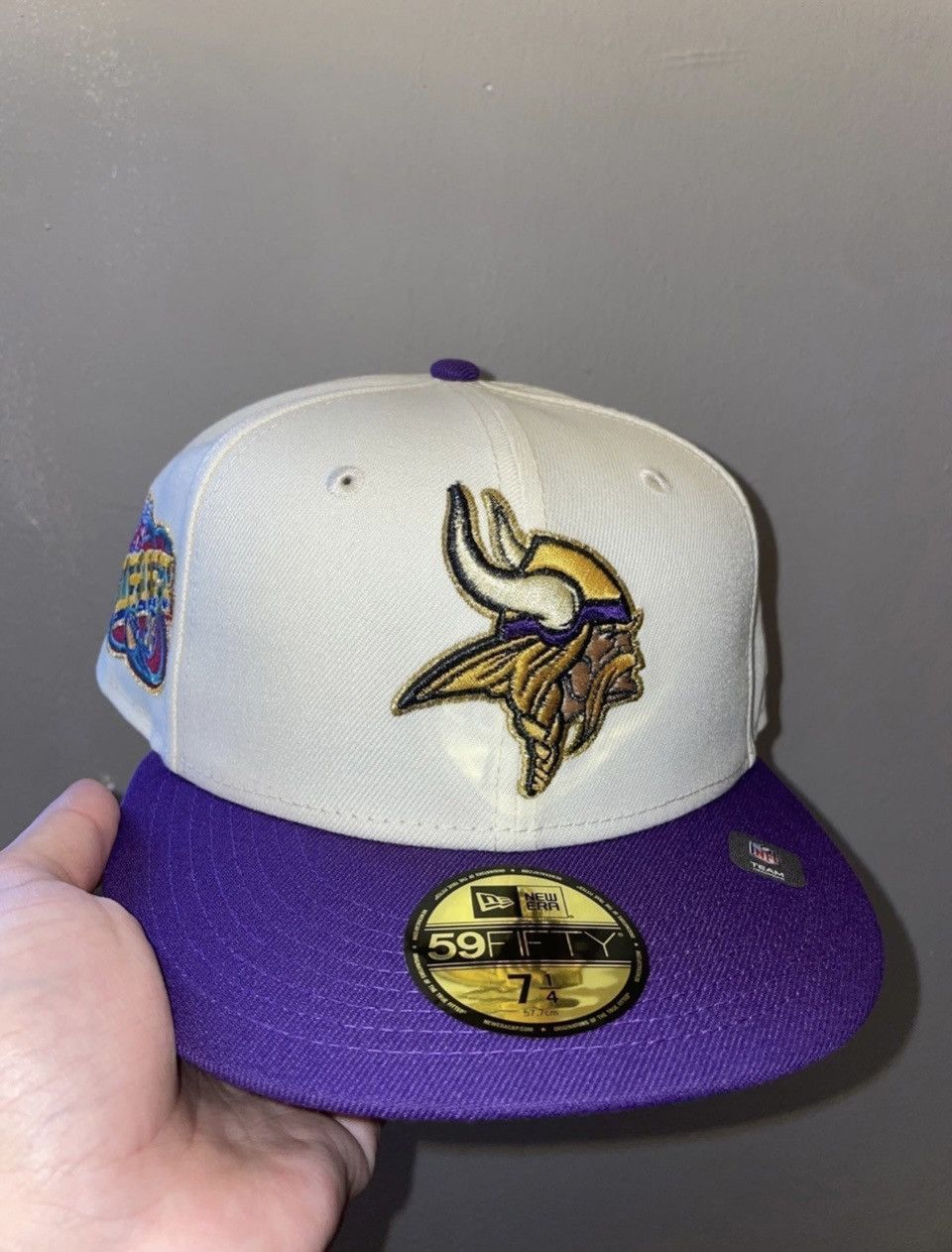 image of Myfitteds Minnesota Vikings Nfl Draft 98 Size 7 1/ in White, Men's