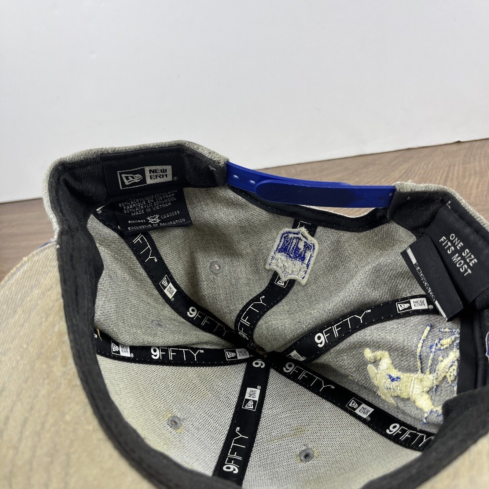 New Era Indianapolis Colts Hat New Era 9FIFTY Gray Snapback Hat Adju Size ONE SIZE - 22 Thumbnail