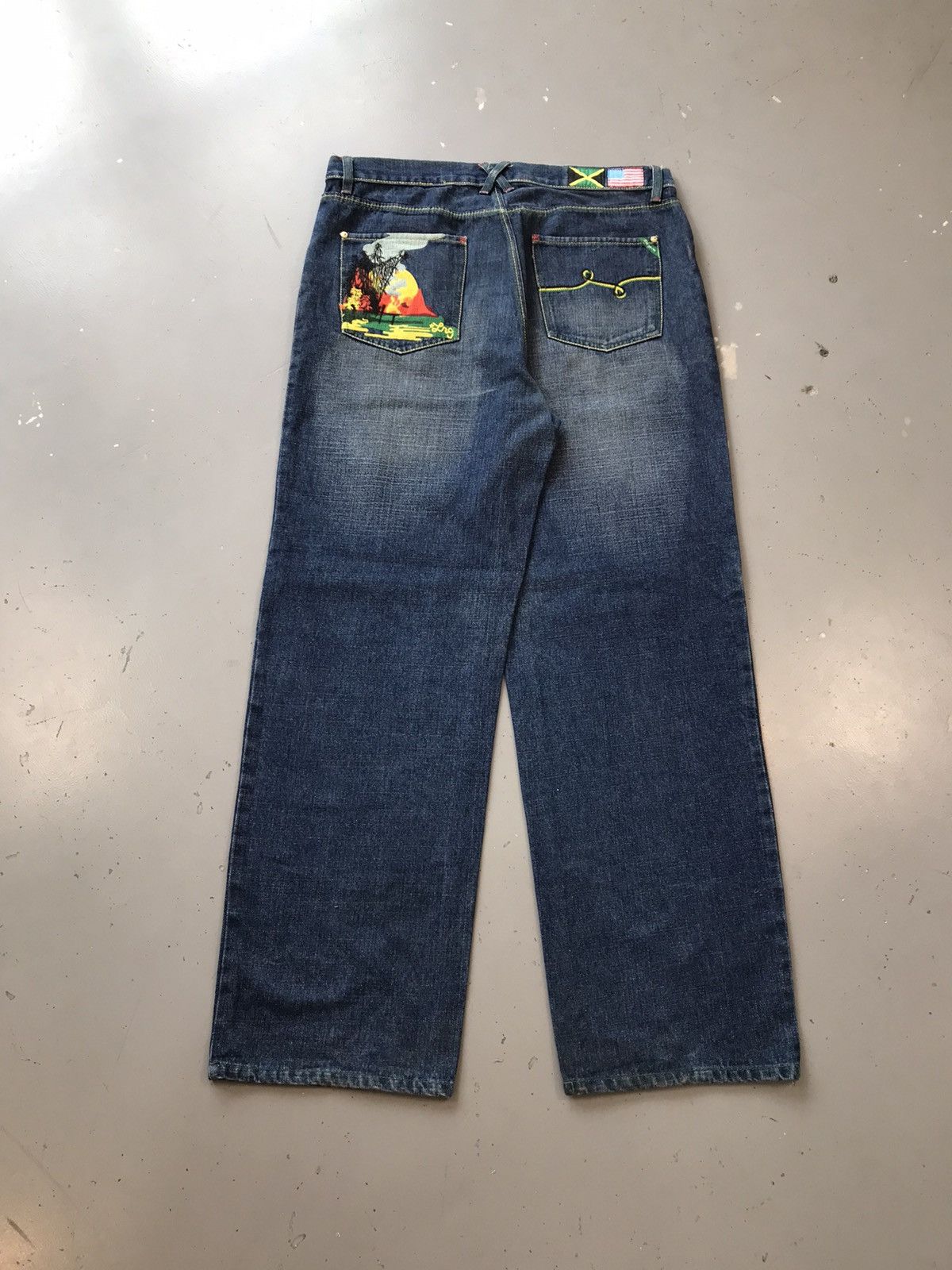 LRG × Vintage Vintage LRG crazy sunset embroidered denim Size US 38 / EU 54 - 1 Thumbnail