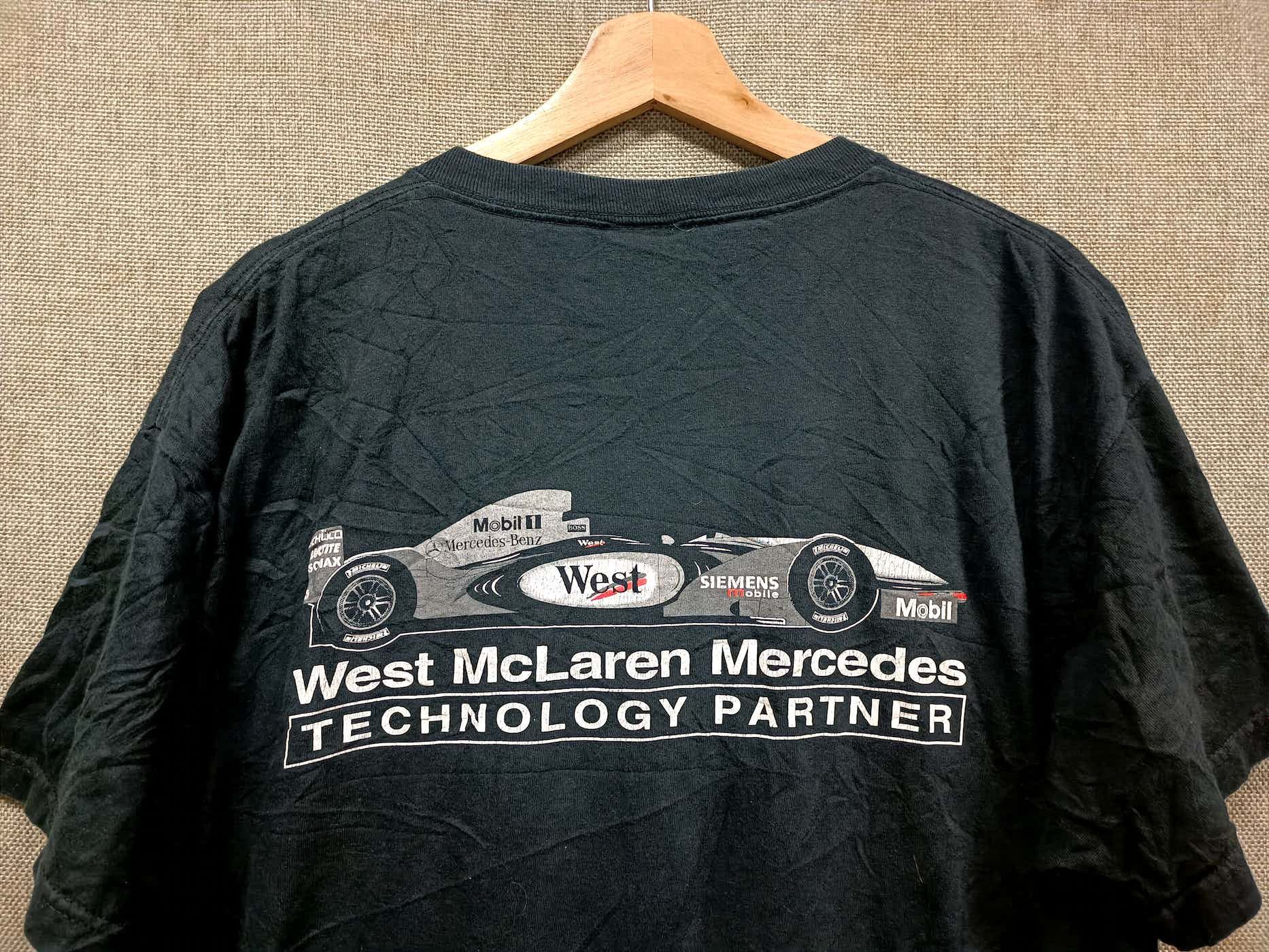 Mercedes-Benz vintage t shirt Mobile 1 West McLaren Mercedes Size US XL / EU 56 / 4 - 3 Thumbnail
