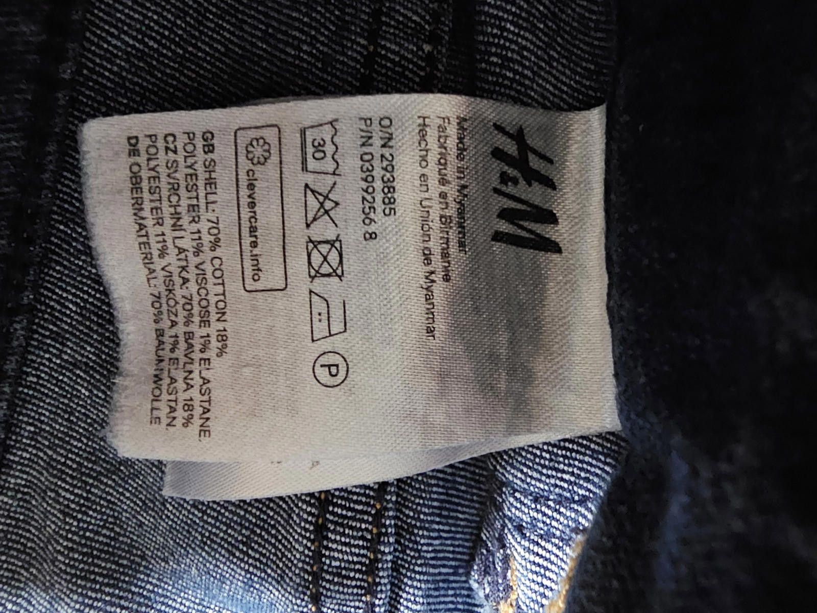 H&M &Denim by H&M Women Slim Jeans Size 30 Skinny Ankle Size 30" / US 8 / IT 44 - 2 Thumbnail