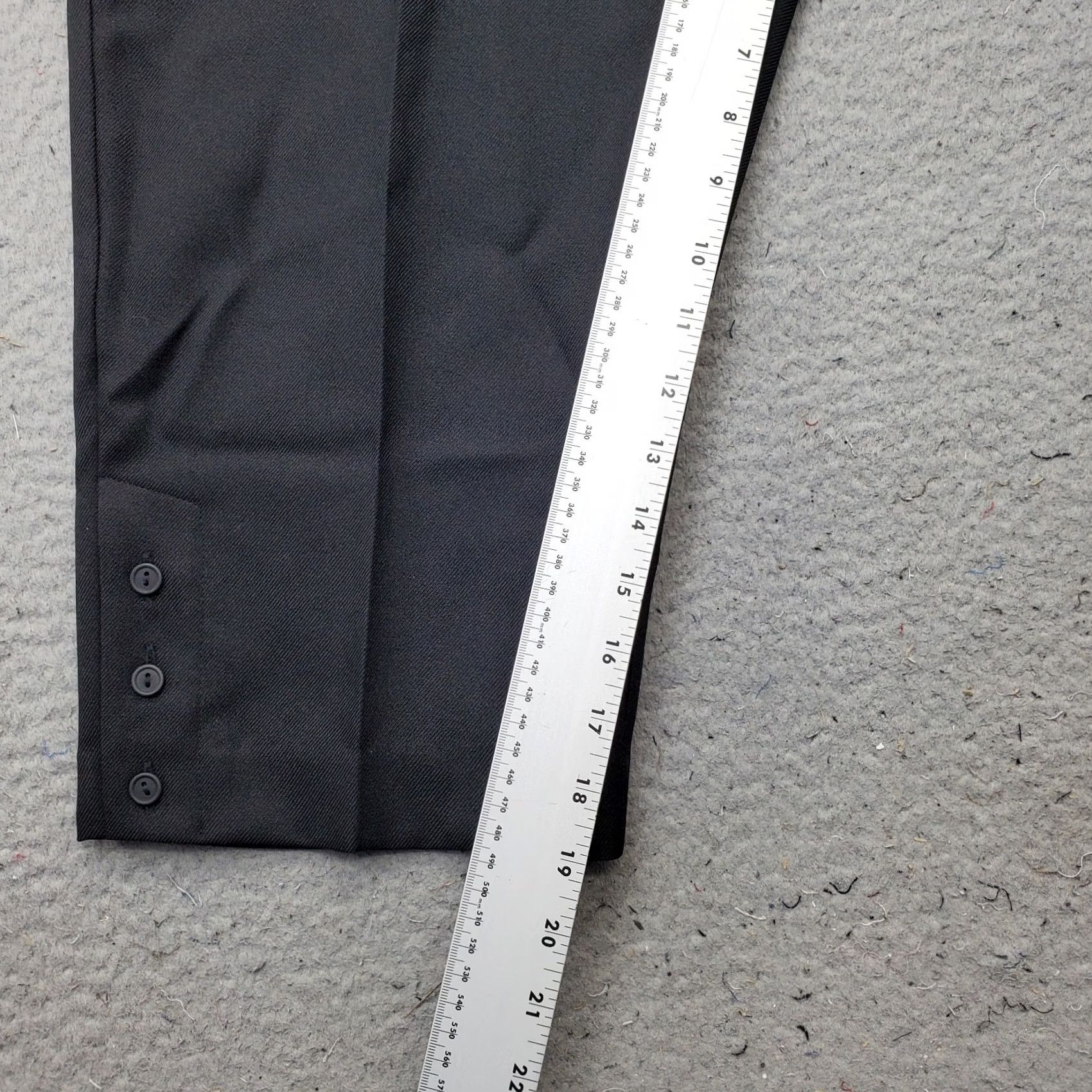 Vintage Alfred Dunner Pants Womens 10P Black Comfort Elastic Waist Ankle Button Pull Size 32" / US 10 / IT 46 - 4 Thumbnail