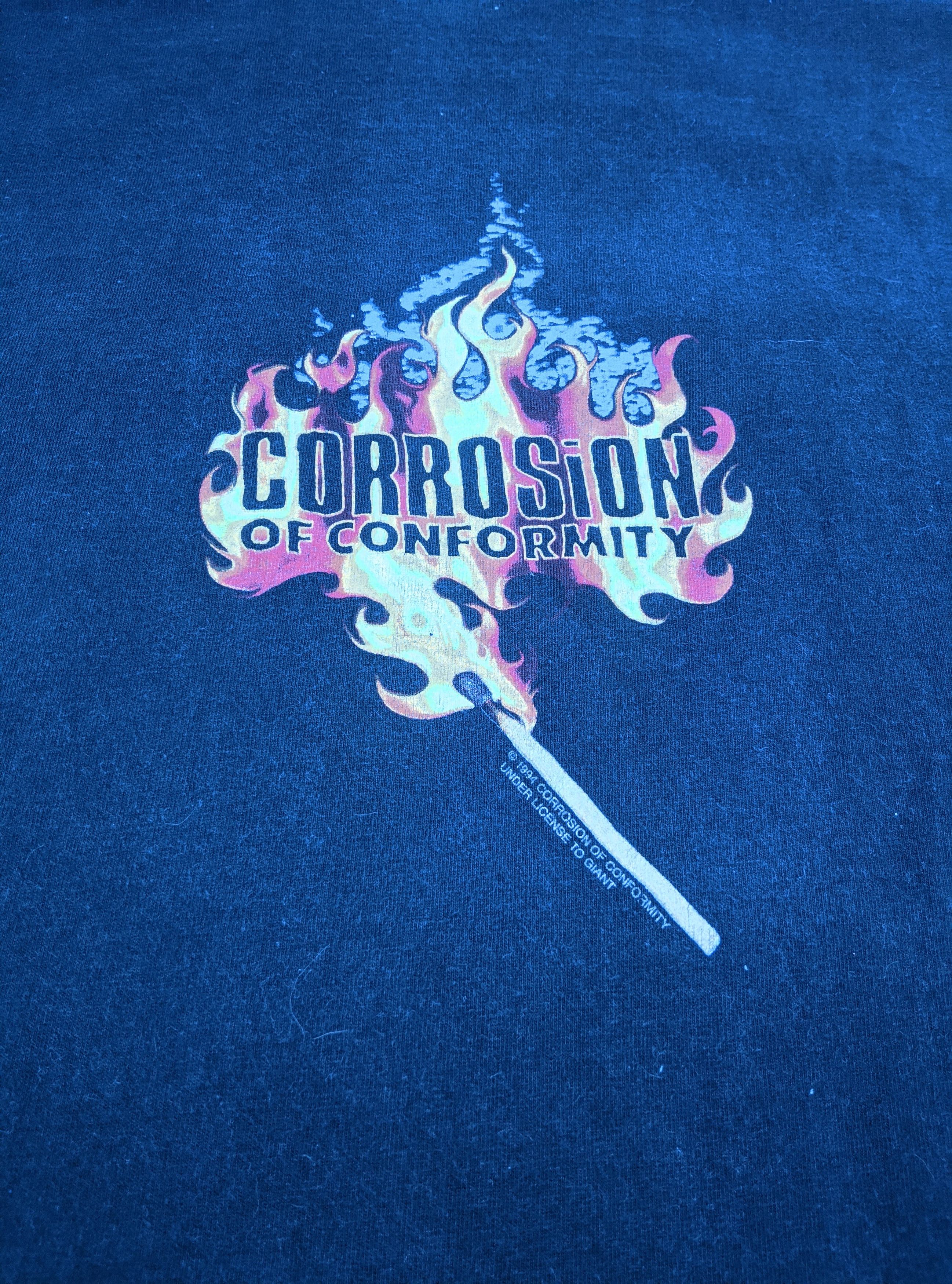 Band Tees × Vintage Vintage 1994 corrosión of conformity deliverance t shirt Size US L / EU 52-54 / 3 - 4 Thumbnail