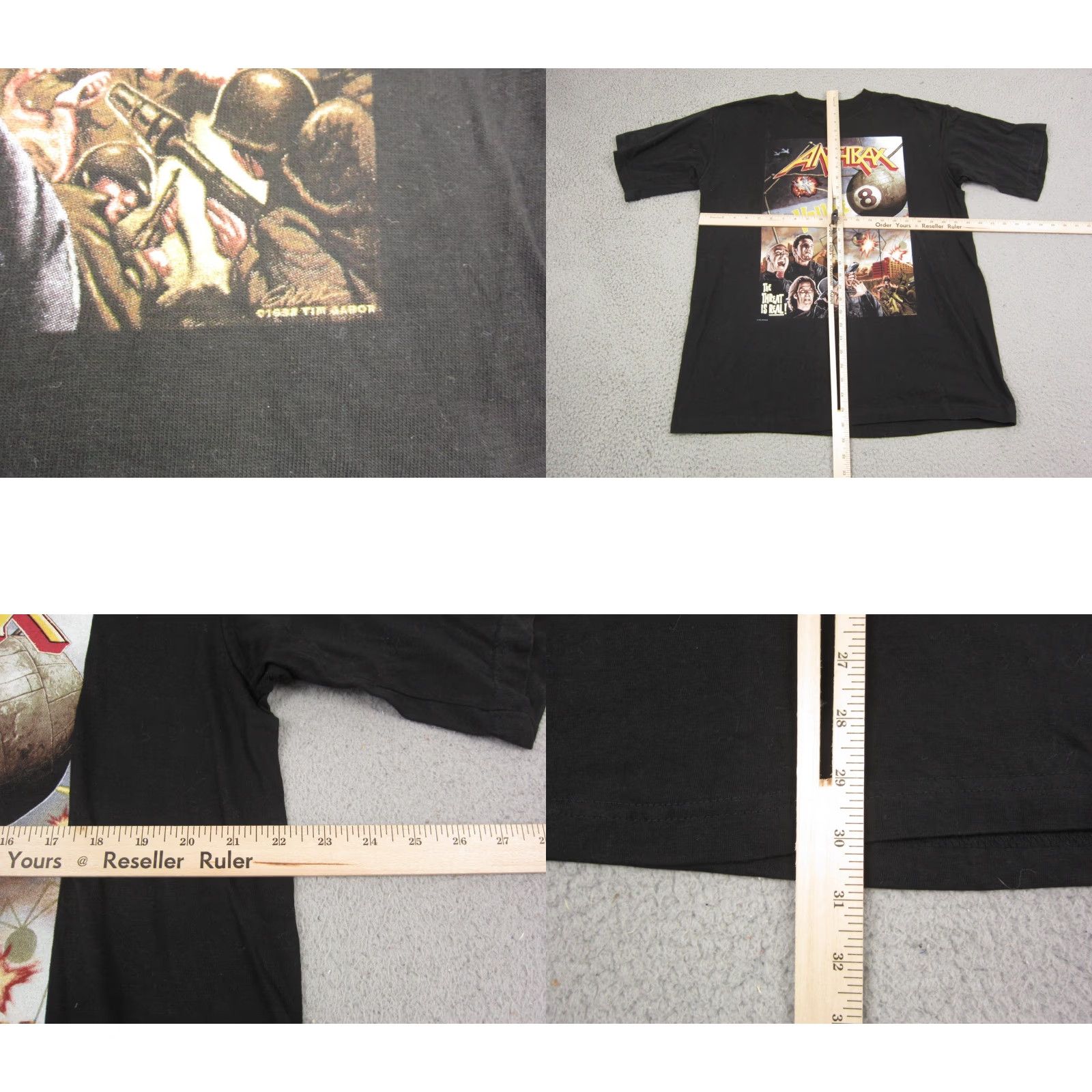 Vintage VINTAGE Anthrax Shirt Mens Large Black Tour of Terror 90s Metal Band Tour Tee 8 Size US L / EU 52-54 / 3 - 8 Thumbnail
