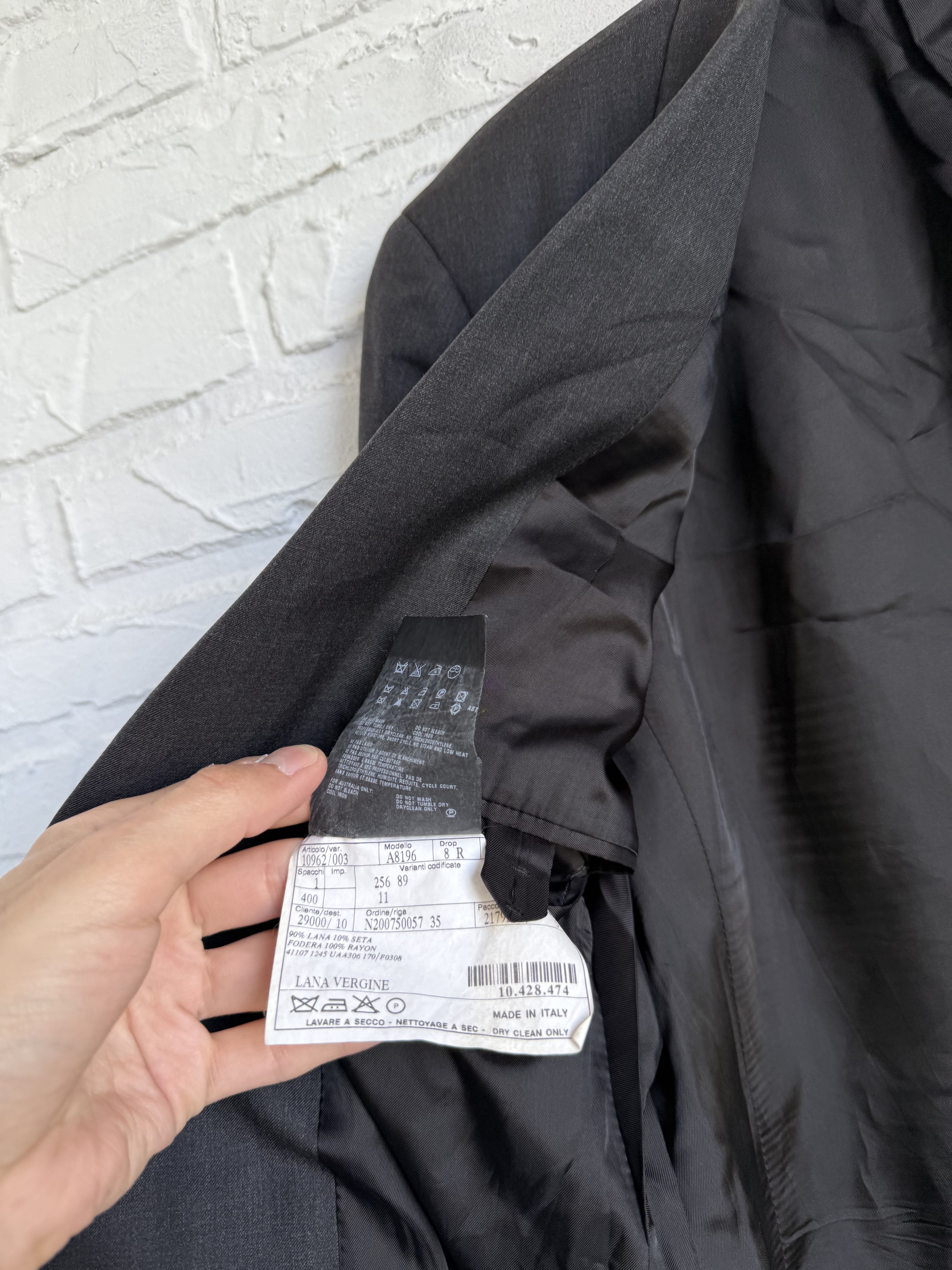 Prada Vintage Prada gray wool blazer size M 50r Size 50R - 6 Thumbnail