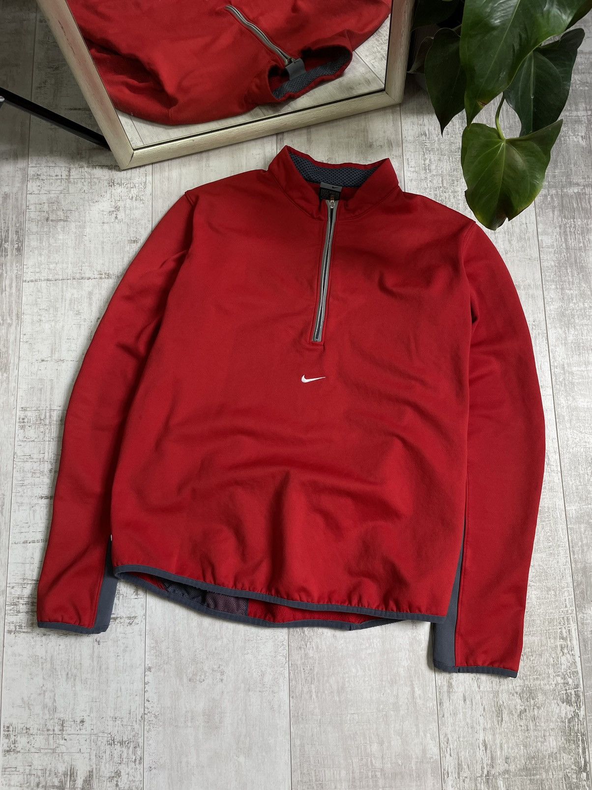 Nike Vintage Nike 90’s Sweatshirt 1/4 Zip Y2K Therma Fit Swoosh Size US M / EU 48-50 / 2 - 1 Thumbnail
