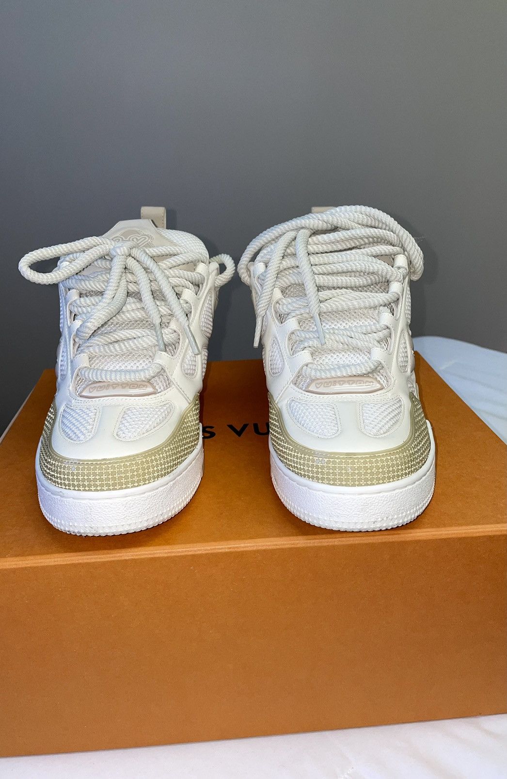 LV Trainer Sneaker 1A9ZBI Size 8.5 with box