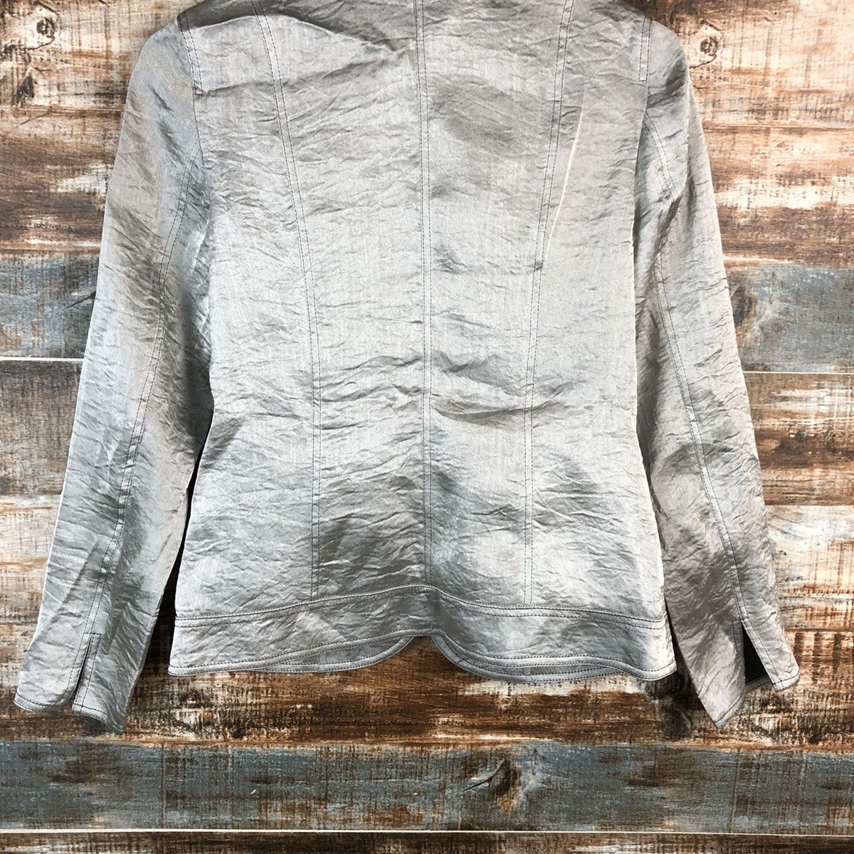 Hiroko Koshino Homme Hiroko Bis hiroko koshino Grey Blazer #A2396 Size S / US 4 / IT 40 - 13 Thumbnail
