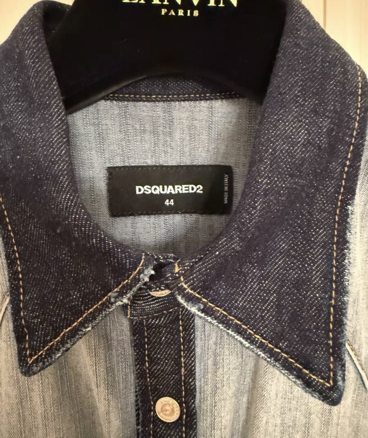 Dsquared2 Dsquared2 Italian-made Tie-Dye Denim Shirt jacket Size US S / EU 44-46 / 1 - 7 Thumbnail