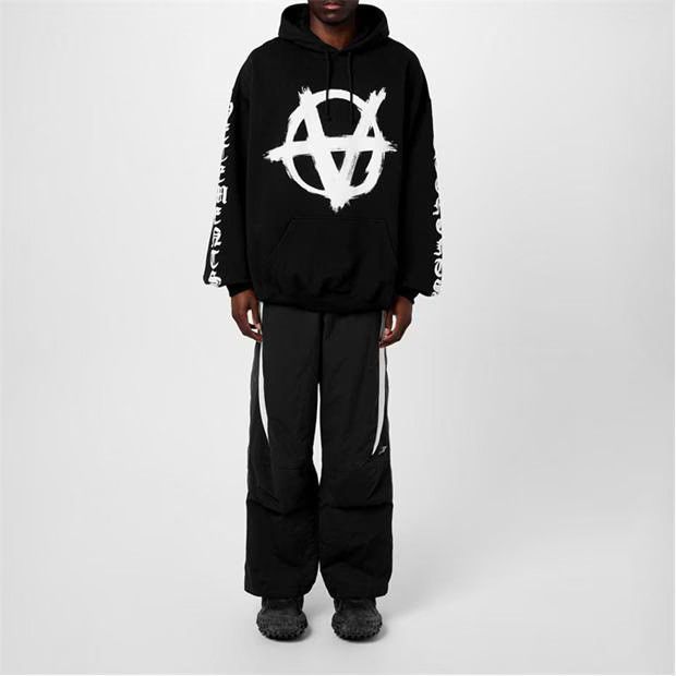 Vetements o1g2r1mq0824 Hoodie in Black & White Size US XS / EU 42 / 0 - 6 Thumbnail