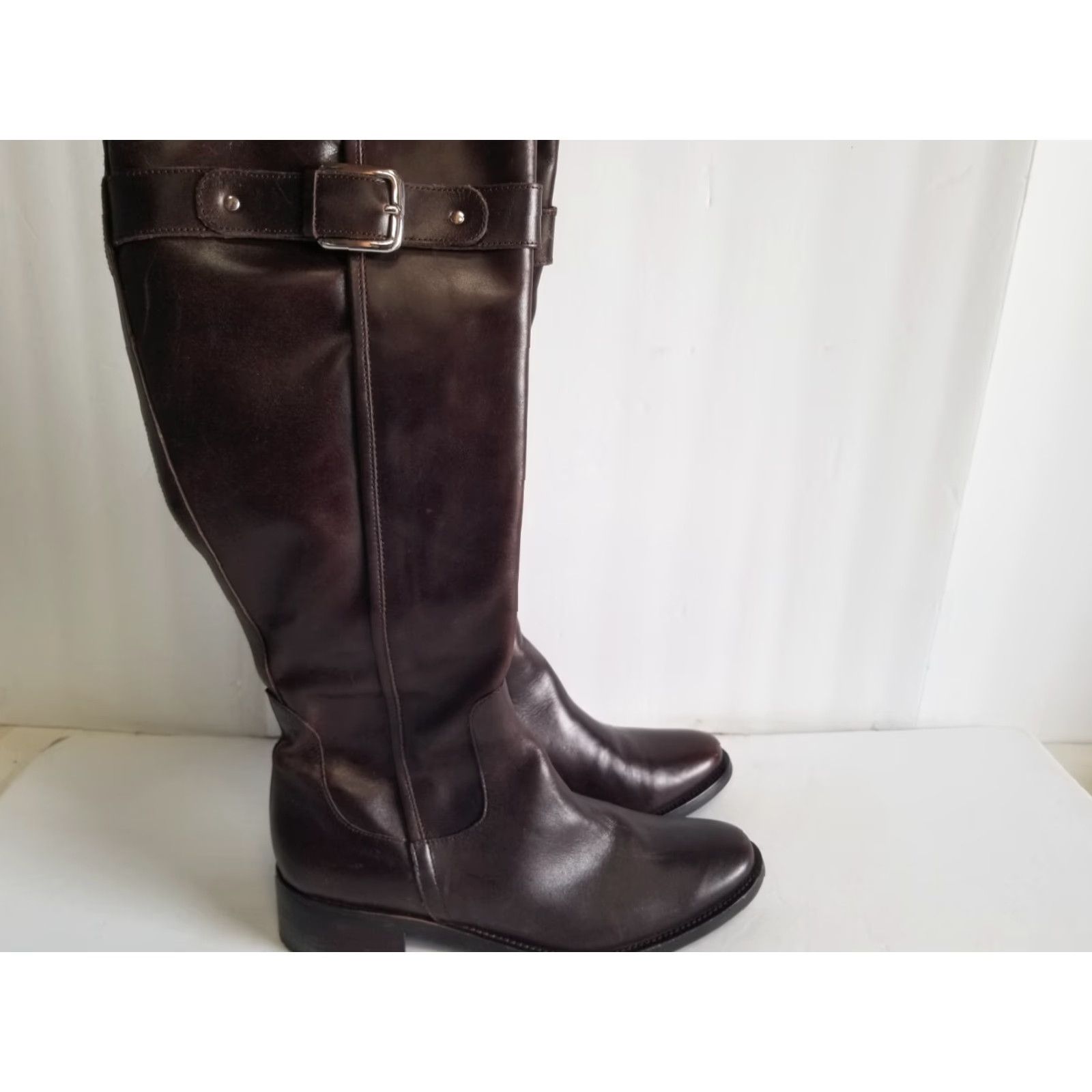 Cole Haan Cole Haan D32768 Womens Leather Knee High Boots Chestnut Brown Size 9B Knee High Boots Womens Leather Cole Haan D32768 Chestnut Brown 9B Vintage No Size US 9 / IT 39 - 2 Thumbnail